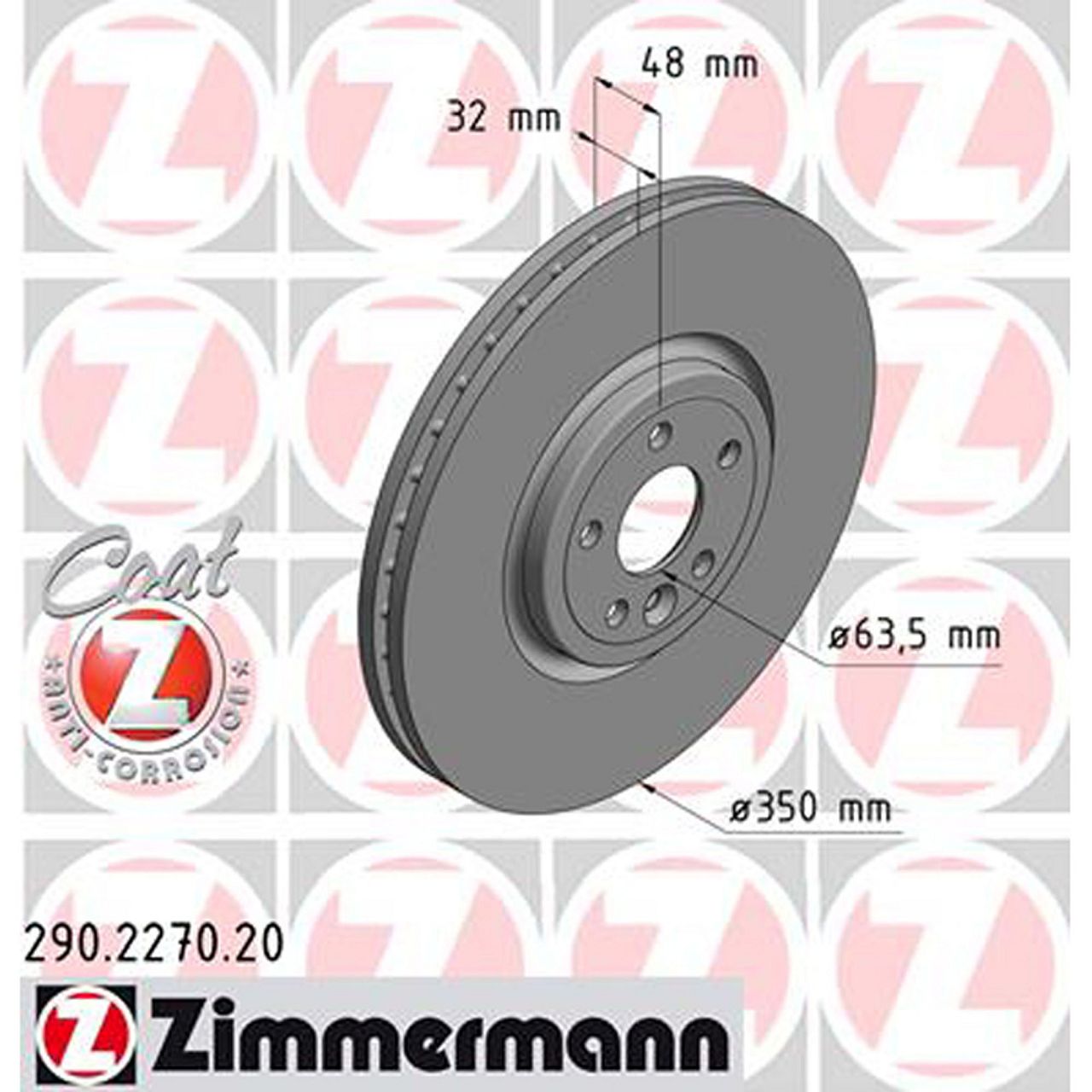 ZIMMERMANN Bremsscheiben + Bremsbeläge + Sensor JAGUAR F-Pace (X761) 18 Zoll vorne