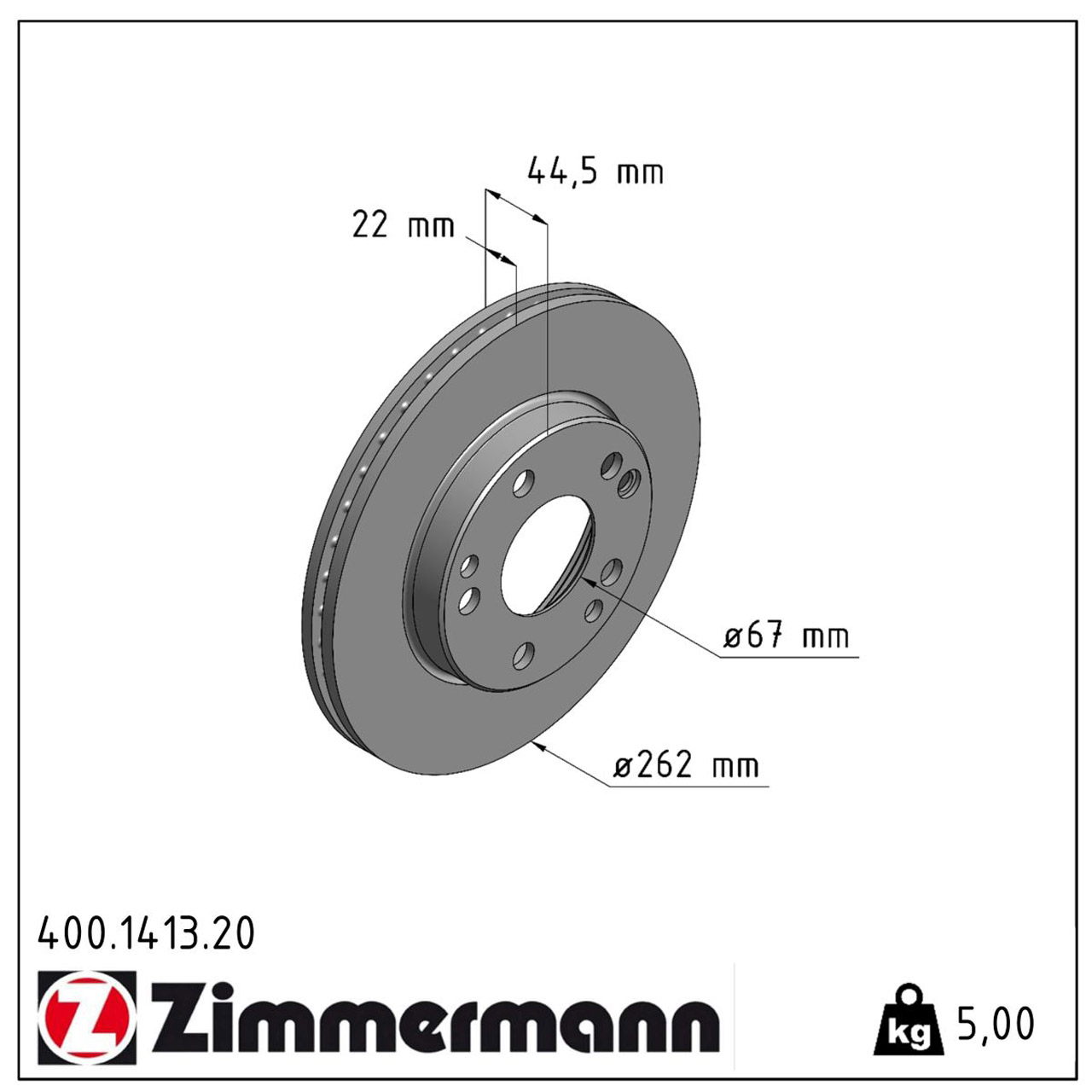 ZIMMERMANN Bremsscheiben Satz für MERCEDES 190 W201 E 2.3 2.6 Turbo-D 2.5 vorne