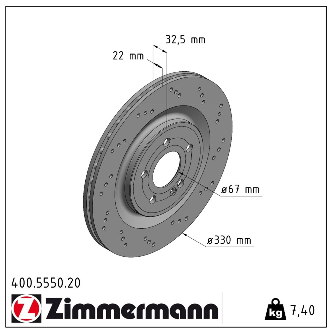 ZIMMERMANN Bremsscheiben + Beläge MERCEDES W177 V177 C/X118 H/X247 35/45 AMG hinten