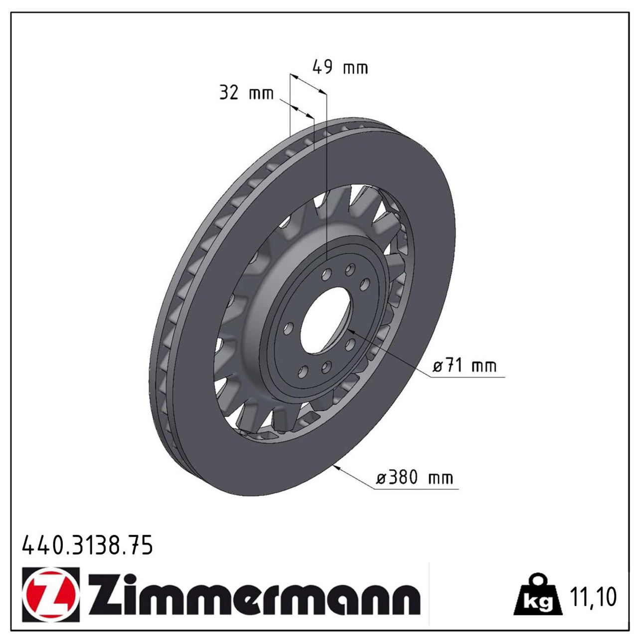 Zimmermann FORMULA Z Bremsscheiben + Bremsbeläge PEUGEOT 308 II 1.6 GTi 250-272 PS vorne