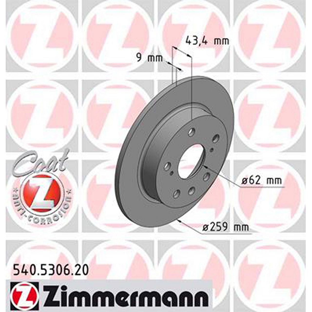 ZIMMERMANN Bremsscheiben + Bremsbeläge SUZUKI Swift 4 (FZ, NZ) 1.6 Sport 136 PS hinten