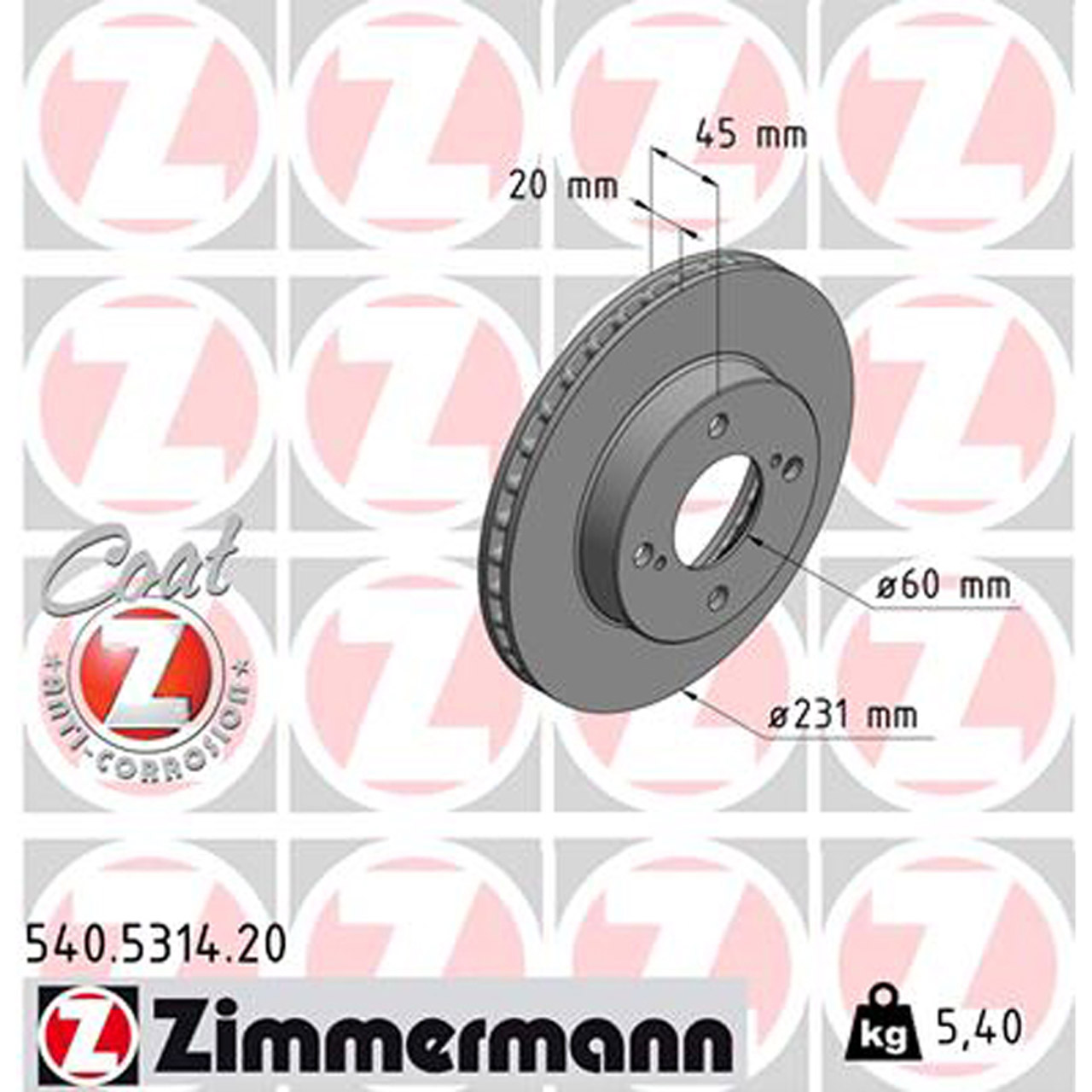 ZIMMERMANN Bremsscheiben für SUZUKI IGNIS III 1.2 /AllGrip/Hybrid 90 PS vorne