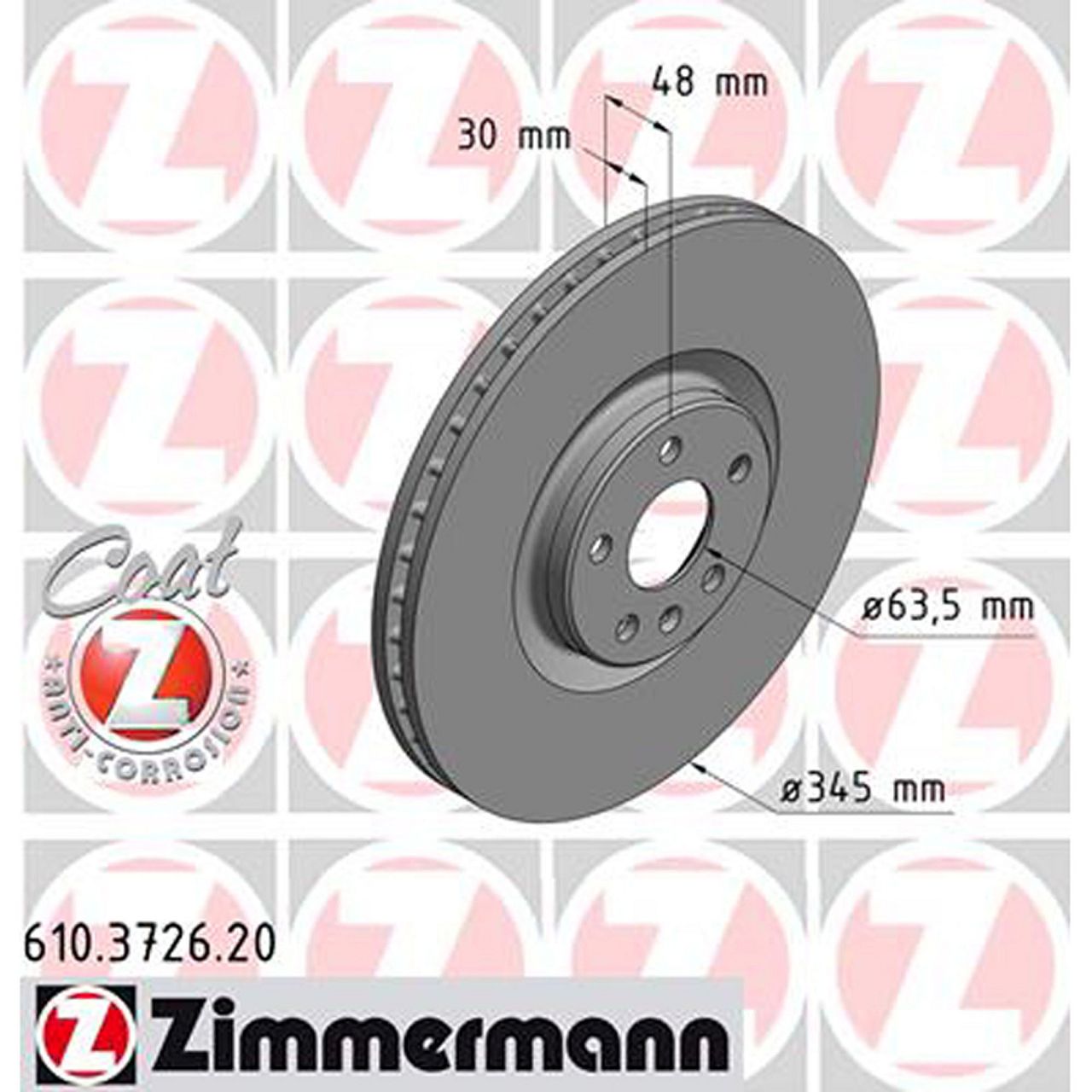 ZIMMERMANN Bremsscheiben + Beläge VOLVO S60 3 S90 2 V60 2 V90 2 XC60 2 XC90 2 18" vorne