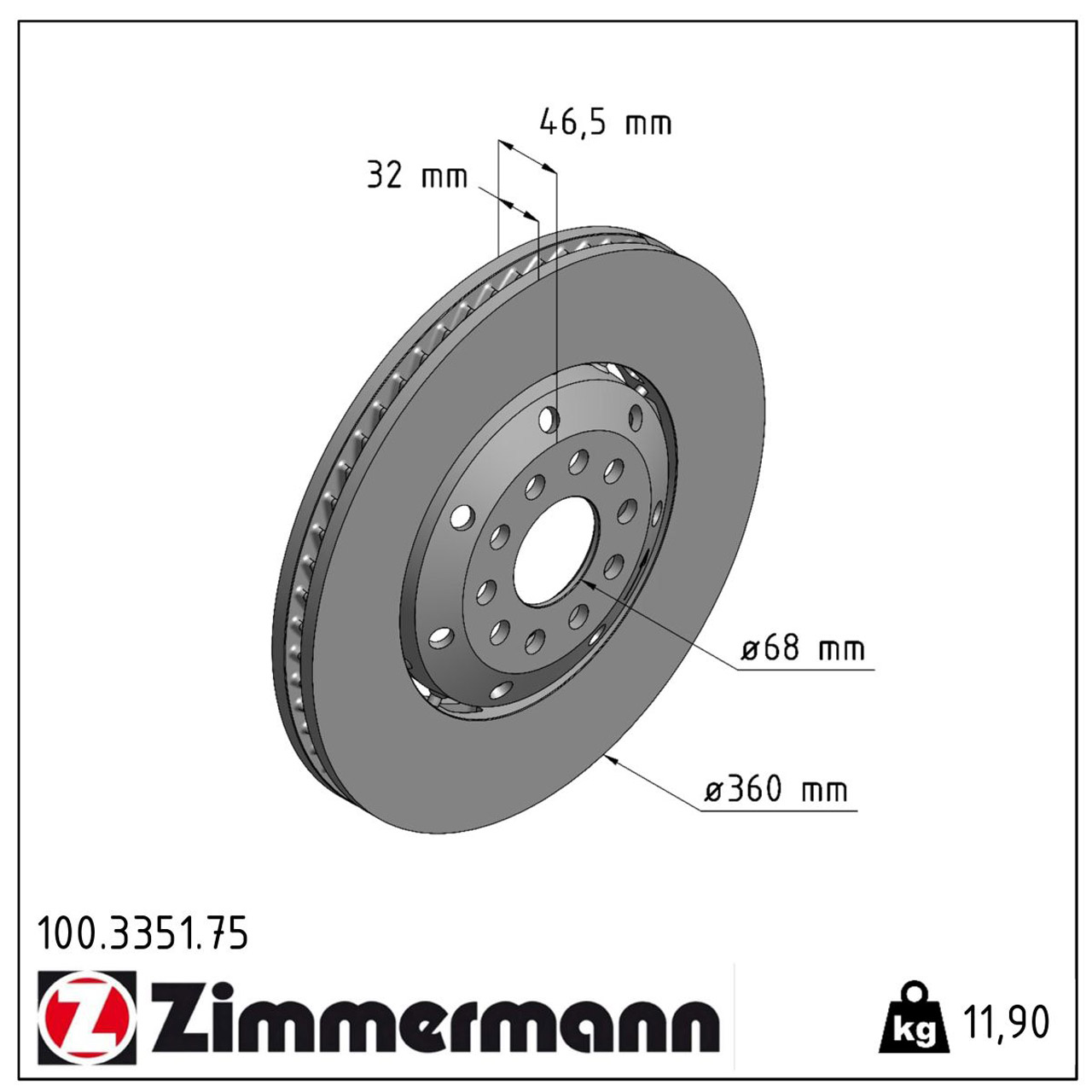 Zimmermann FORMULA Z Bremsscheiben Satz AUDI RS4 Avant (B5) 380 PS vorne