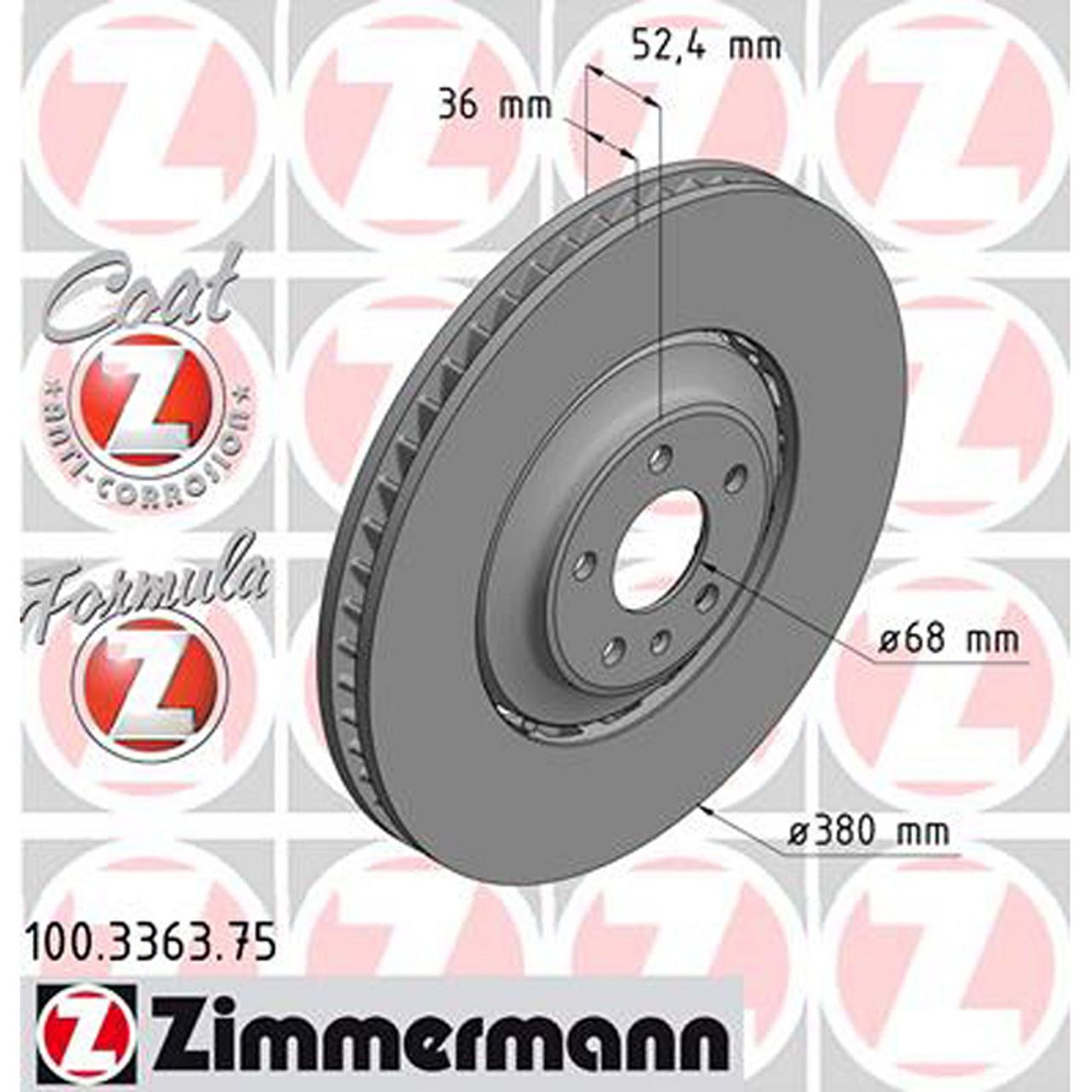 Zimmermann FORMULA Z Bremsscheiben + Beläge + Wako AUDI A8 (4H) SQ5 (8R FY) vorne