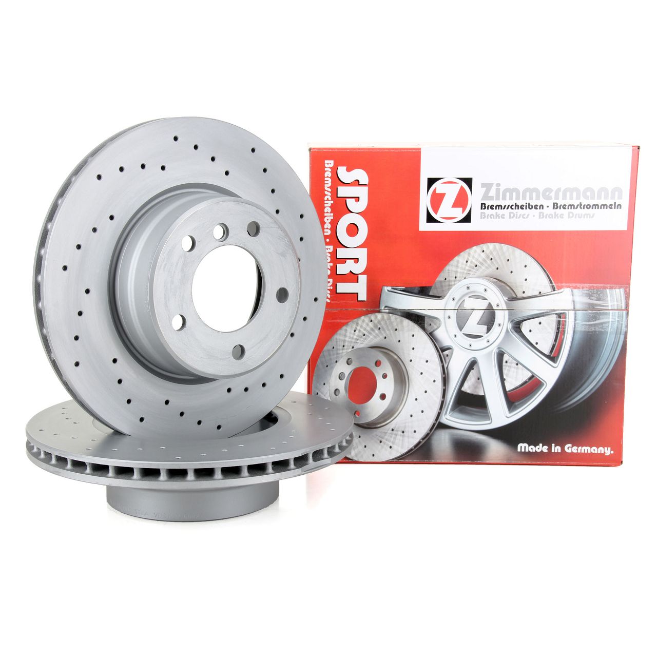 Zimmermann SPORT Bremsscheiben Satz f&uuml;r BMW 5er E60 E61 520/523/525i 520/525d vorne