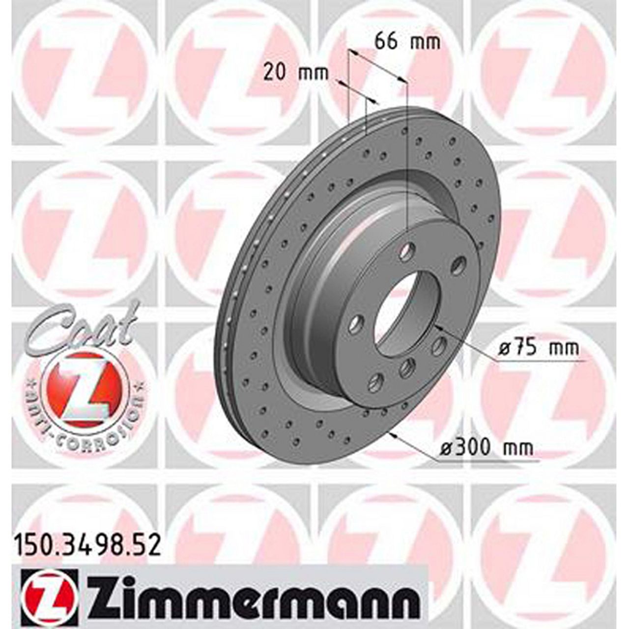 Zimmermann SPORT Bremsscheiben für BMW F20/21 F22/23 F30/31/34 F32/33/36 hinten