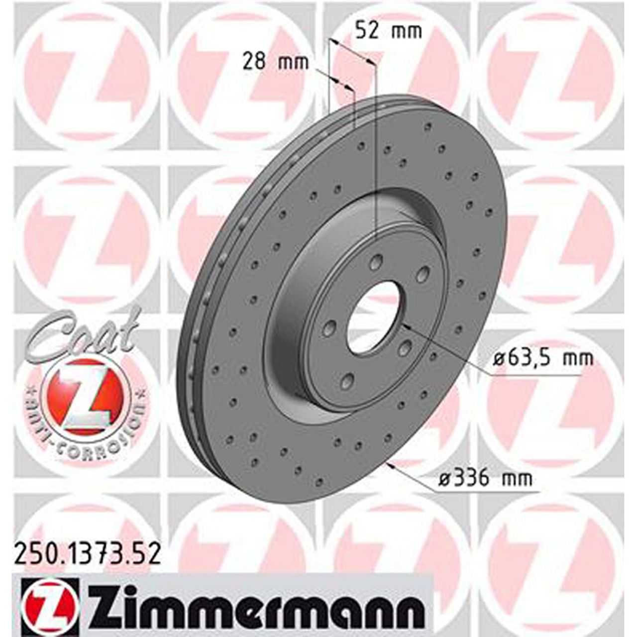 Zimmermann SPORT Bremsscheiben Satz FORD Focus 2 MK2 2.5 RS / 500 305/350 PS vorne