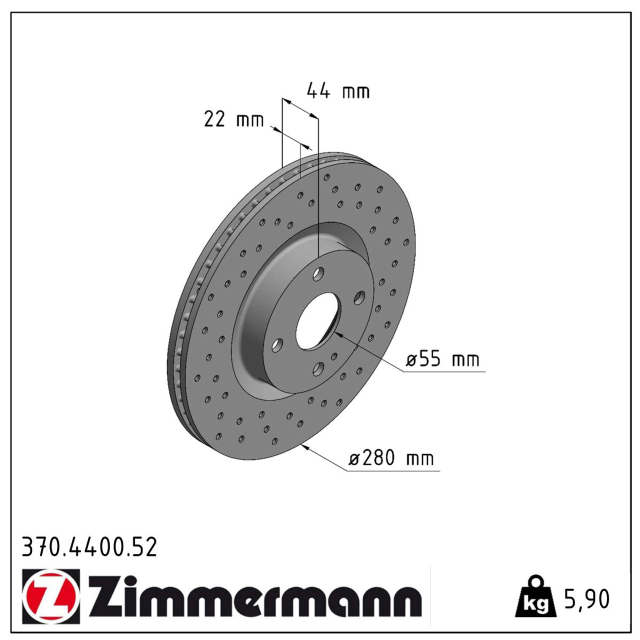 Zimmermann SPORT Bremsscheiben + Beläge FIAT 124 Spider (348_) 1.4 MAZDA MX-5 IV 2.0 vorne