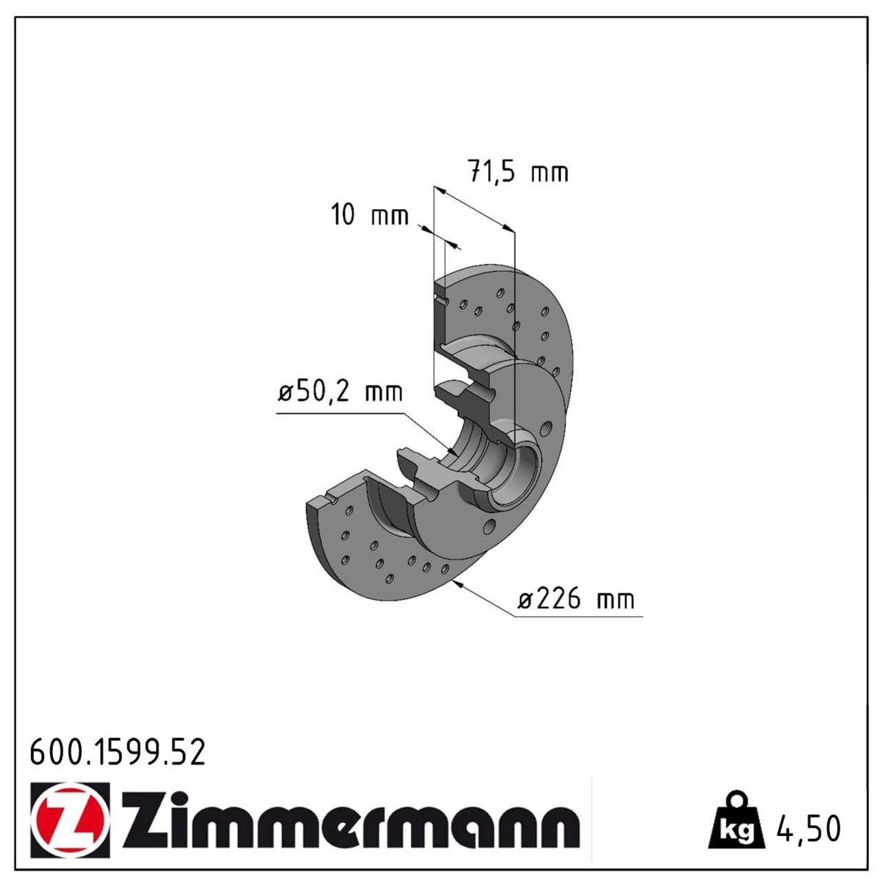 Zimmermann SPORT Bremsscheiben + Beläge VW Golf 2 1.8 GTI + 3 1.8 2.0 Passat Vento hinten