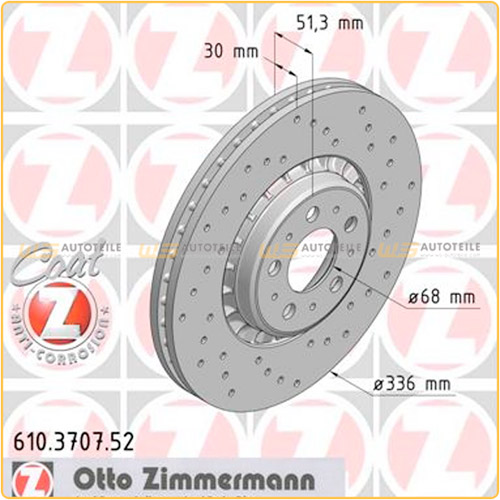 Zimmermann SPORT Bremsscheiben Satz VOLVO XC90 I (275) 18 Zoll vorne