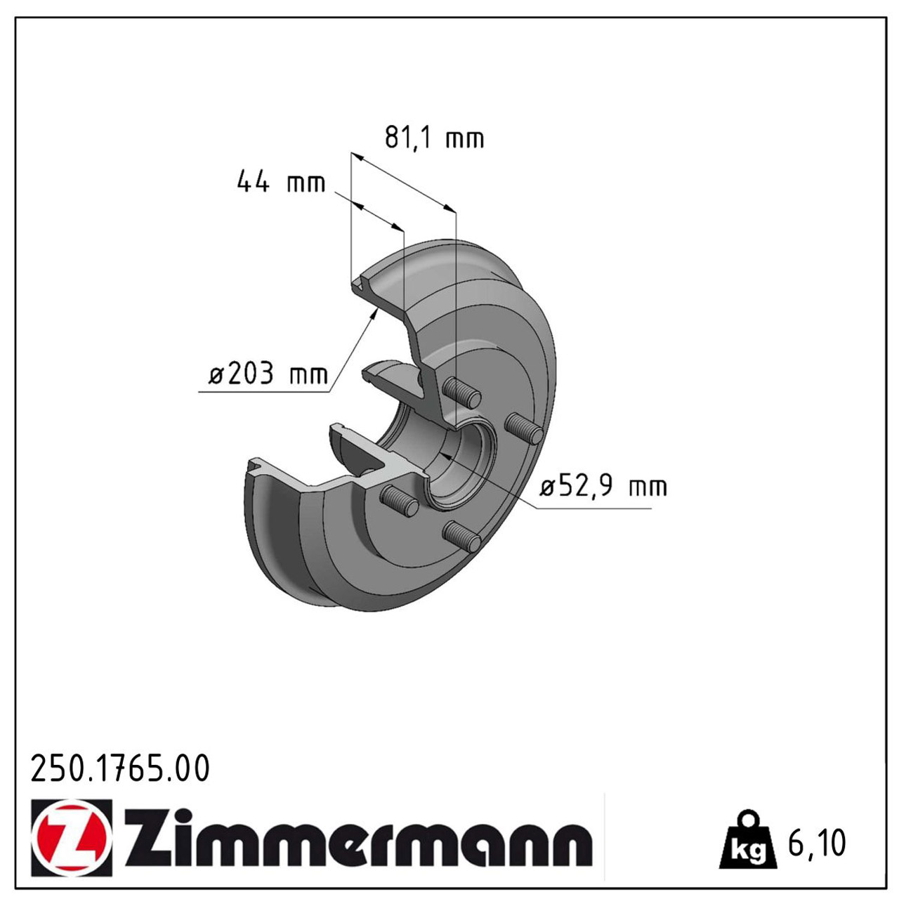 ZIMMERMANN Bremstrommeln + Backen + Radbremszylinder FORD Focus 1 MK1 bis 09.2004 hinten