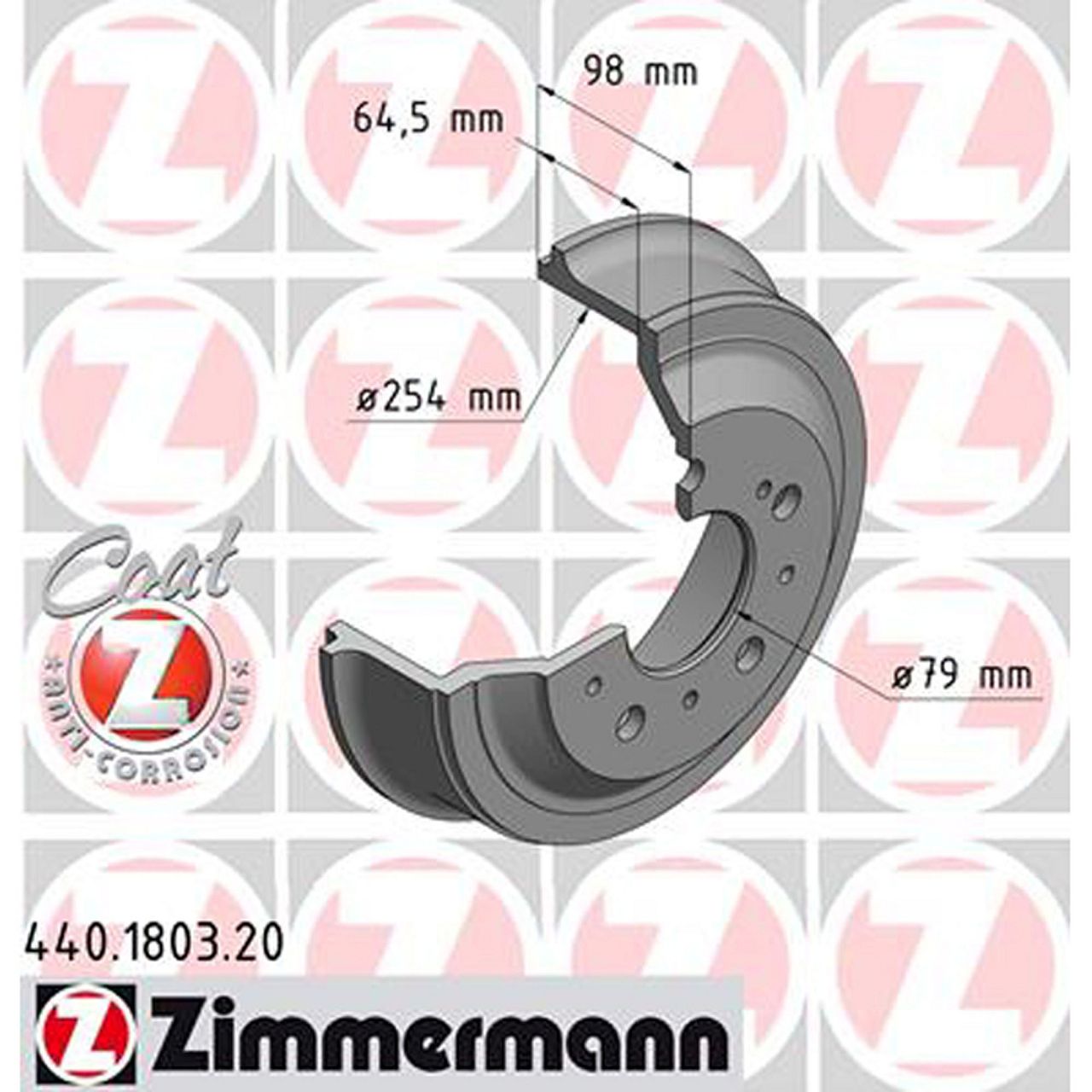 ZIMMERMANN Bremstrommeln CITROEN Jumper FIAT Ducato PEUGEOT Boxer 1.9-2.8 DIESEL hinten