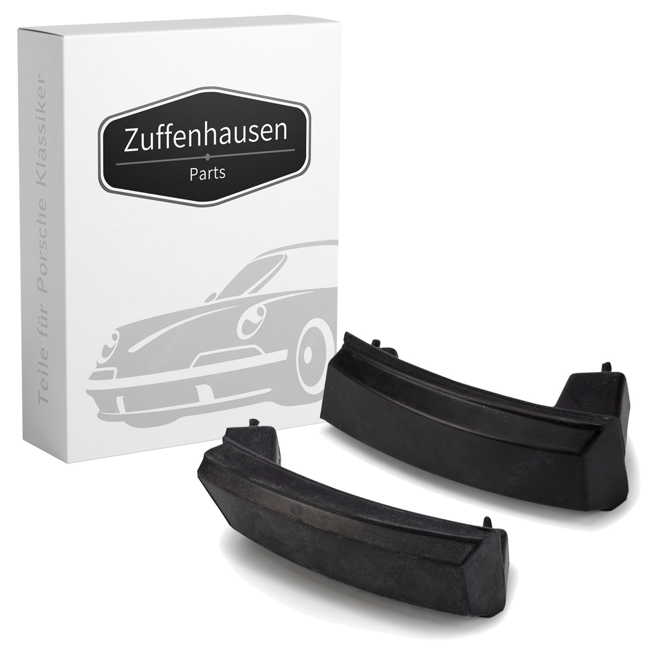 2x Rammschutzleiste Gummiblende für PORSCHE 911 2.7/3.0/3.2 Carrera 3.0/3.3 Turbo vorne