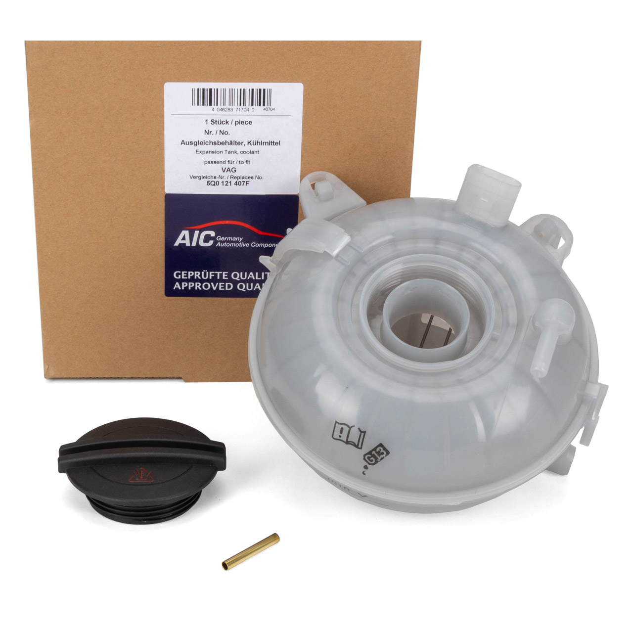 AIC Ausgleichsbehälter Kühlmittel + Sensor + Deckel für VW Golf 7 Passat B8 Tiguan Touran