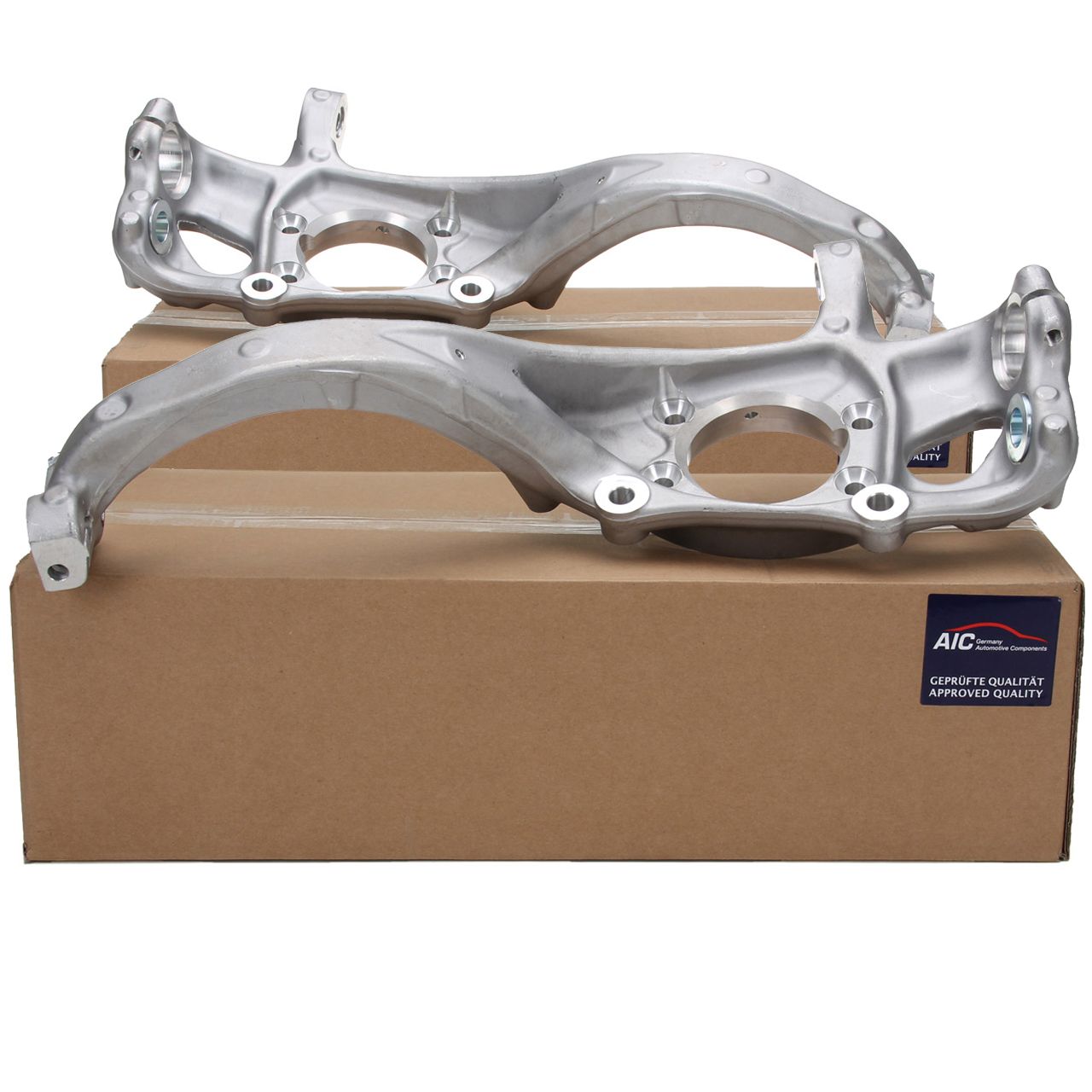 2x AIC Achsschenkel KSM f&uuml;r AUDI A4 B8 A5 8T 8F Q5 8R vorne links + rechts