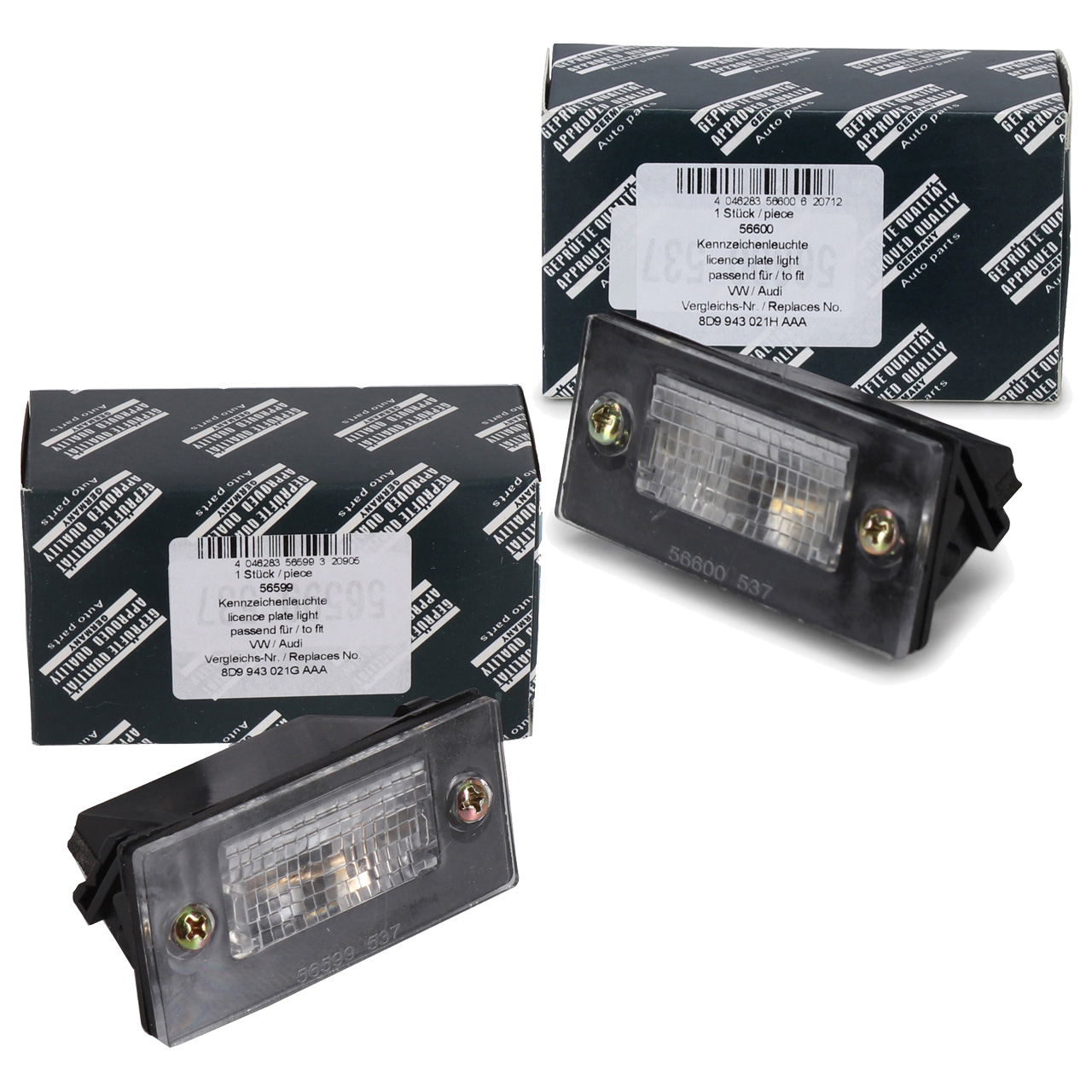 2x AIC Kennzeichenleuchte Nummernschildleuchte + C5W Glühlampe für AUDI A3 8L1 A4 B5 Avant