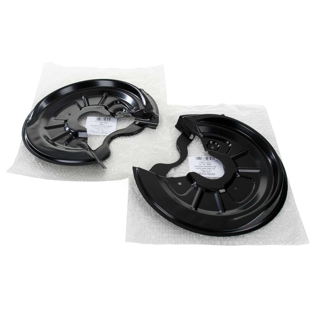 2x AIC Abdeckblech f&uuml;r AUDI A3 8P SEAT SKODA VW Golf 5 6 Jetta 3 Touran hinten