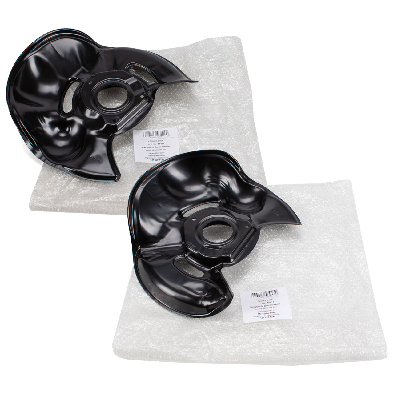 2x AIC Spritzblech Bremsscheibe für MERCEDES 190 W201 C-Klasse W202 S202 W124 S124 vorne