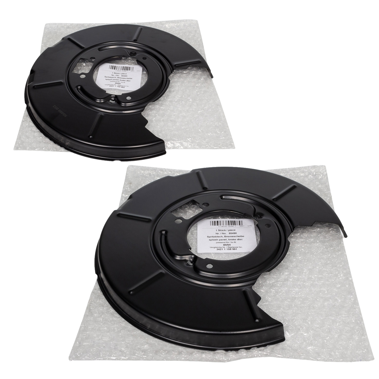 2x AIC Abdeckblech Ankerblech für BMW 3er E36 E46 Z4 E85 hinten 34211158991 + 34211158992