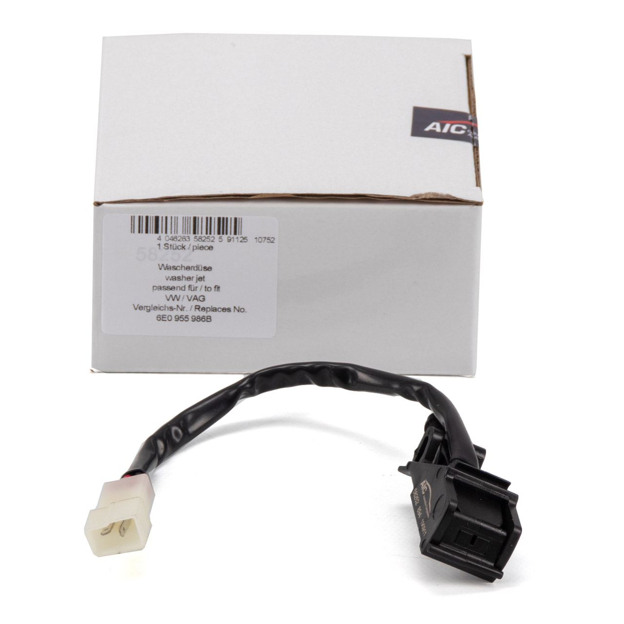 AIC Waschwasserdüse beheizt für SEAT Arosa Ibiza 3 Golf 4 5 Passat Polo vorne 6E0955986B