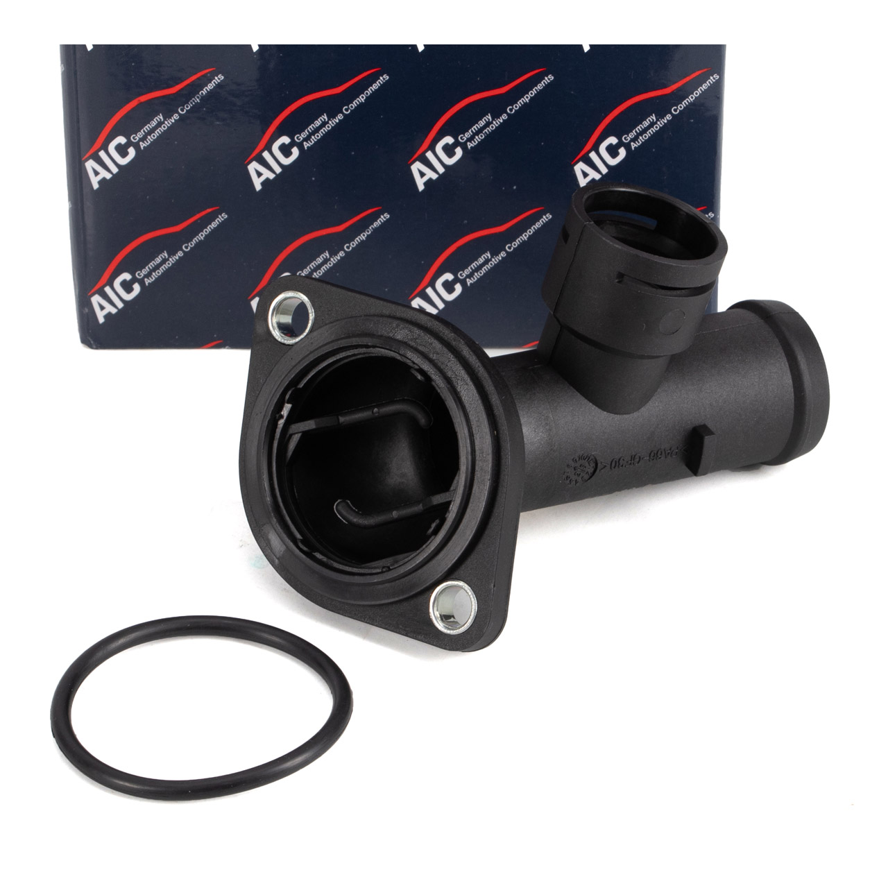 AIC Coolant Flange + Gasket for VW Golf 5, Passat B6, Audi A3 8P, SEAT Leon 1.9/2.0 TDI