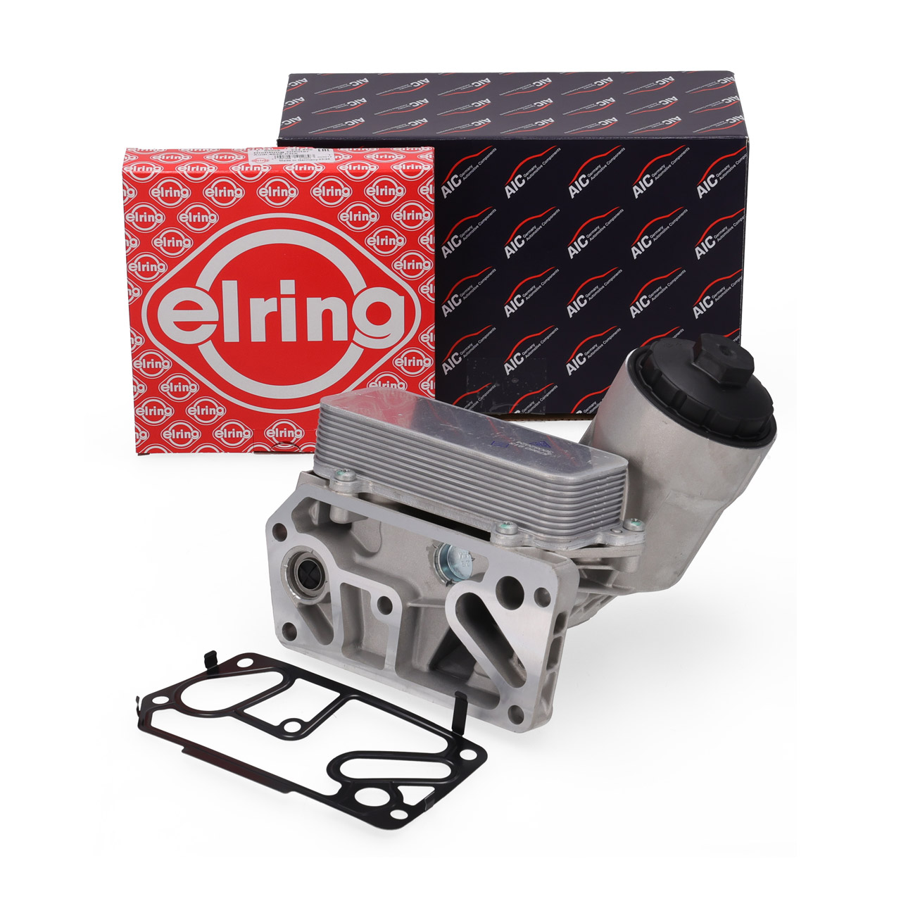 AIC &Ouml;lfiltergeh&auml;use &Ouml;lk&uuml;hler &Ouml;lfilter + ELRING Dichtung f&uuml;r VW T5 Touareg 2.5 TDI