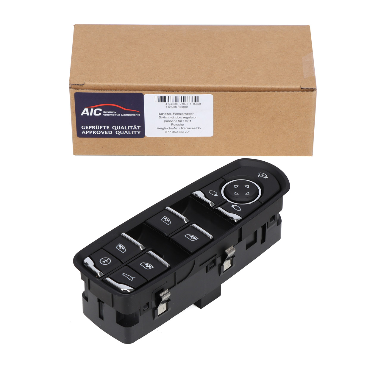AIC Switch for Power Window and Exterior Mirror for PORSCHE Cayenne 92A and Macan 95B (Front Left)