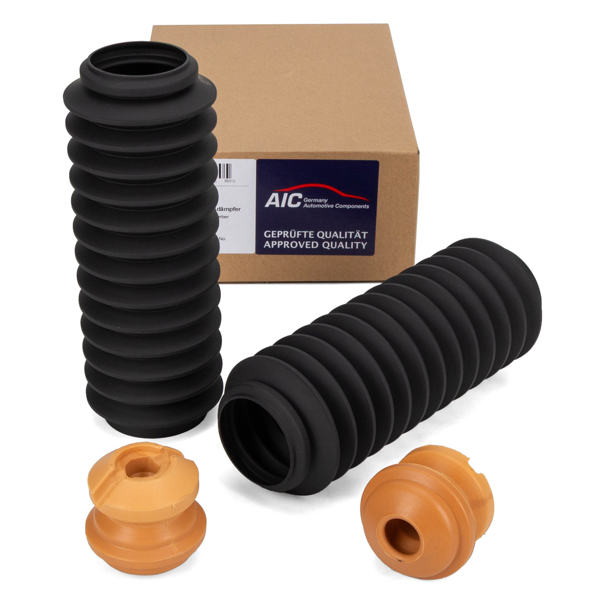 AIC Staubschutz + Anschlagpuffer Satz f&uuml;r PORSCHE 996 PR-030 mit Sportfahrwerk hinten