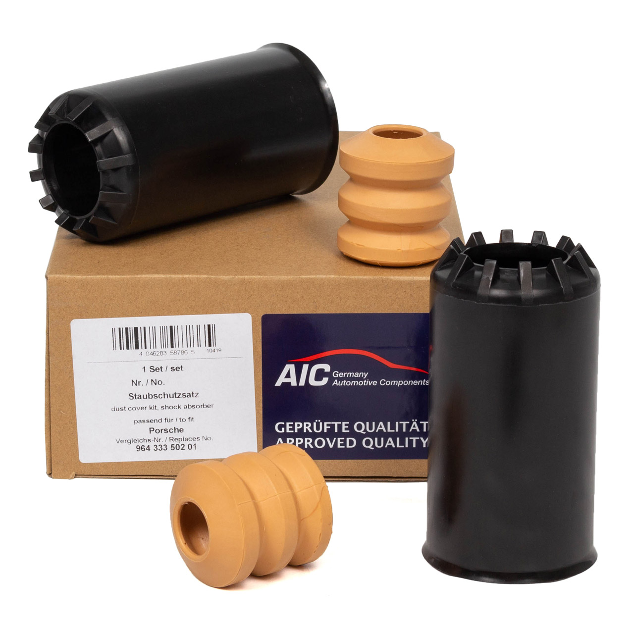 AIC Staubschutz + Anschlagpuffer Satz f&uuml;r PORSCHE 964 3.6 Carrera / 4 250 PS hinten