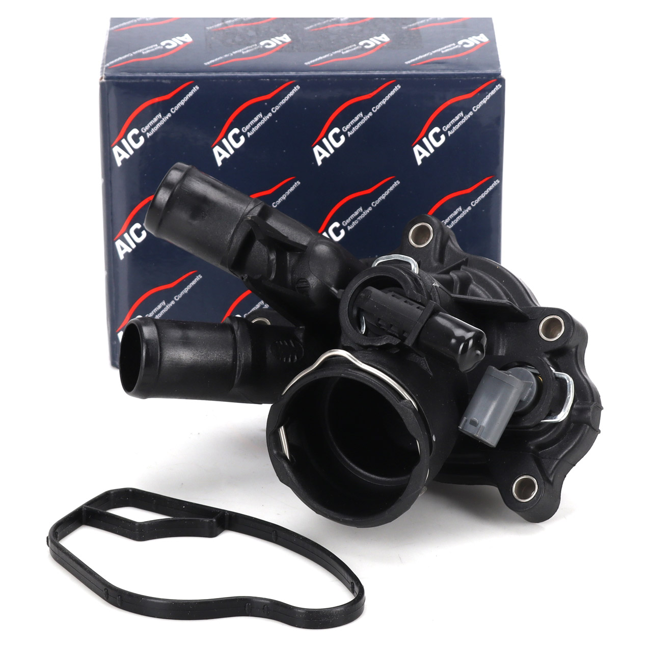 AIC Thermostat Housing + Thermostat for Mercedes W204, S204, W212, S212, M271, SLK R172, M274