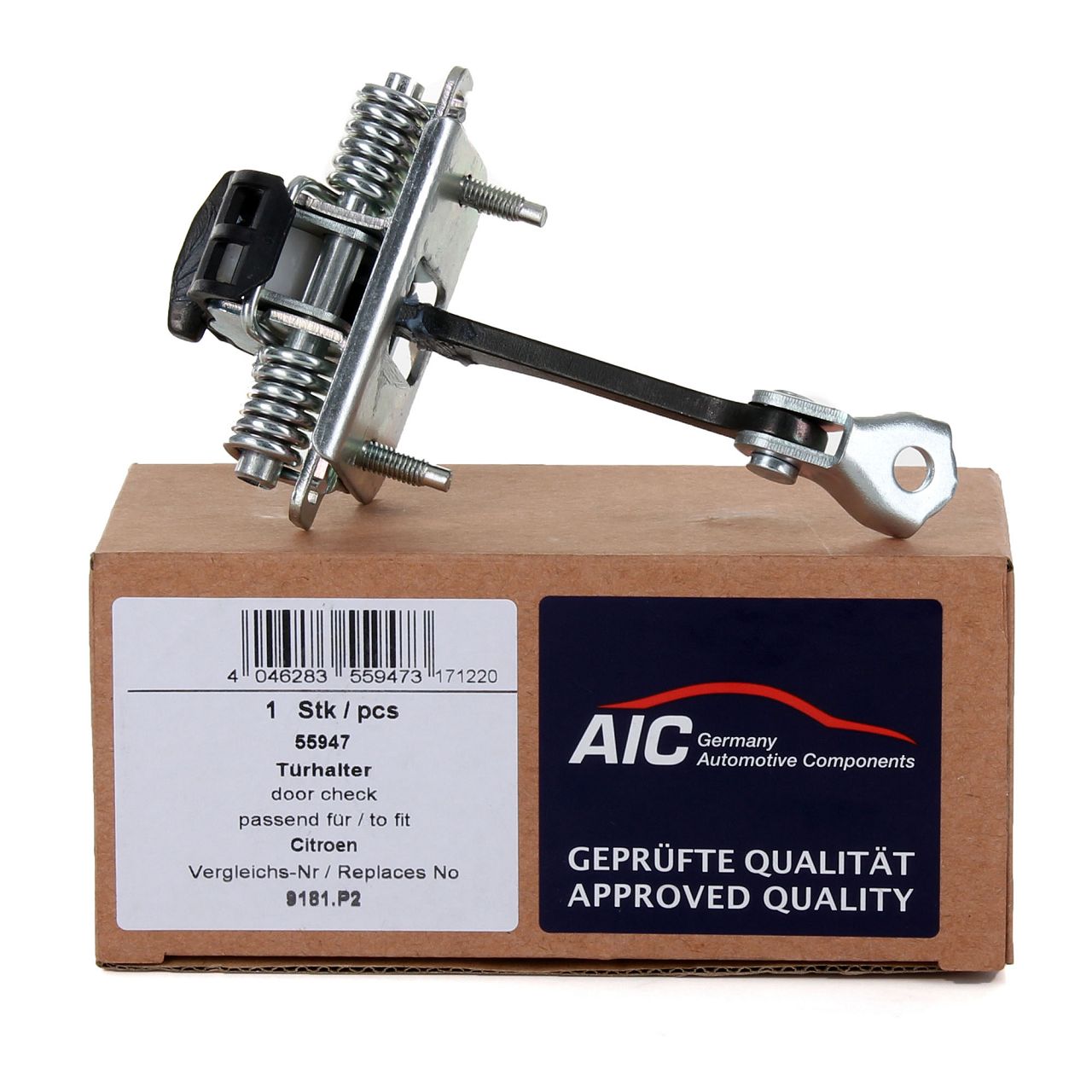 AIC Türfeststeller Türfangband für CITROEN Berlingo PEUGEOT Partner vorne 9181.P2