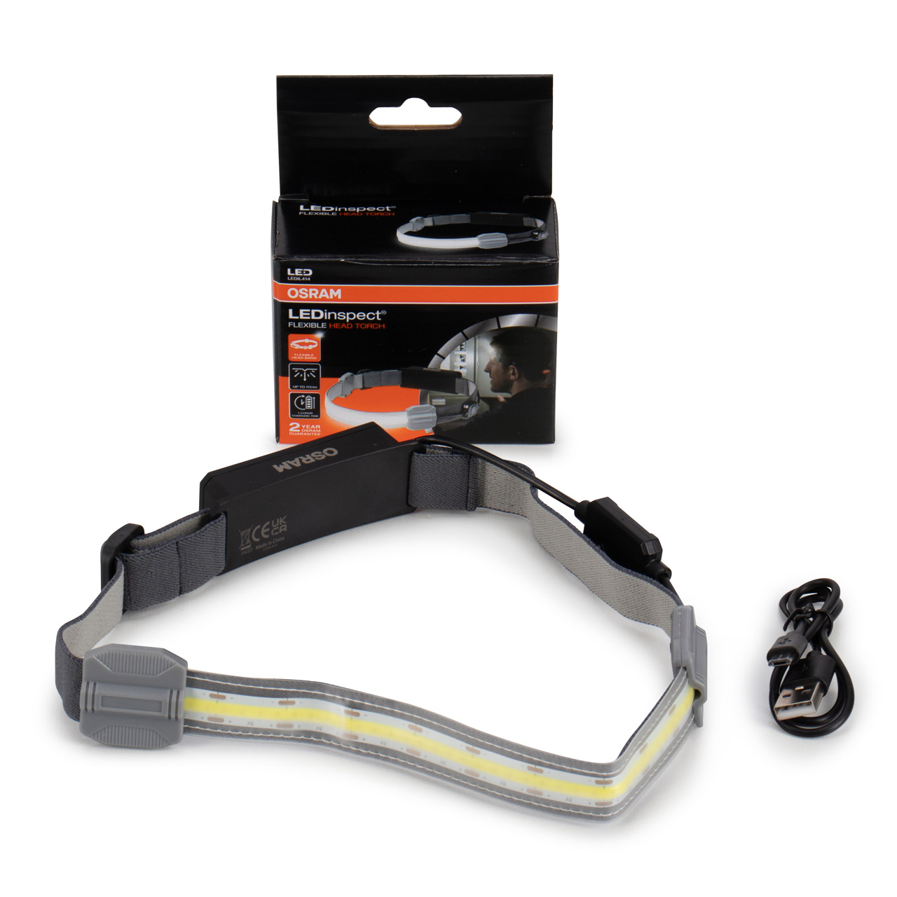 OSRAM LEDIL414 LED Inspect Headlamp Handheld Light Flexible Head Torch 600K 265 lm 3.7 W 3.7 V