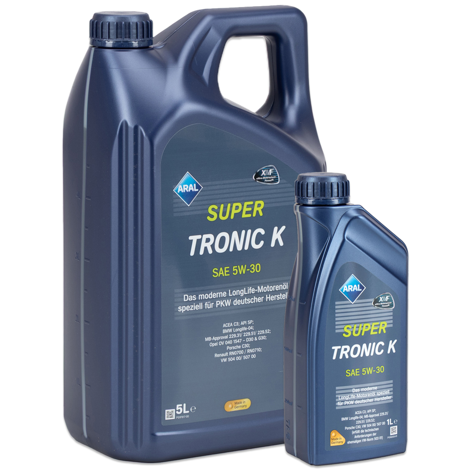 6L 6 Liter ARAL SUPER TRONIC K 5W-30 Motor&ouml;l f&uuml;r BMW LL04 VW 504.00/507.00 MB 229.31/51/52