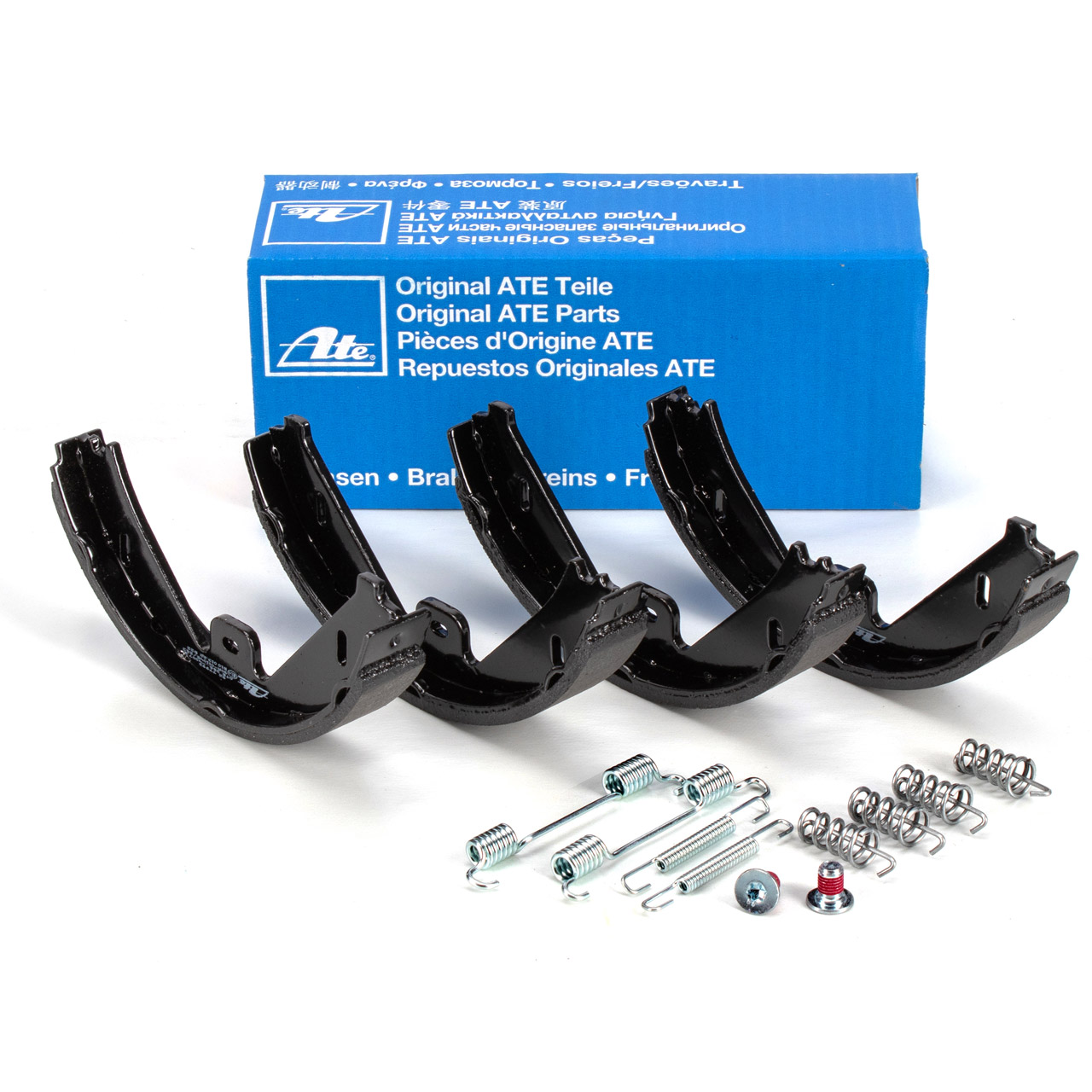 ATE 03013740072 Bremsbacken + Federn Satz f&uuml;r MERCEDES C204 W212 C218 hinten 0054203620