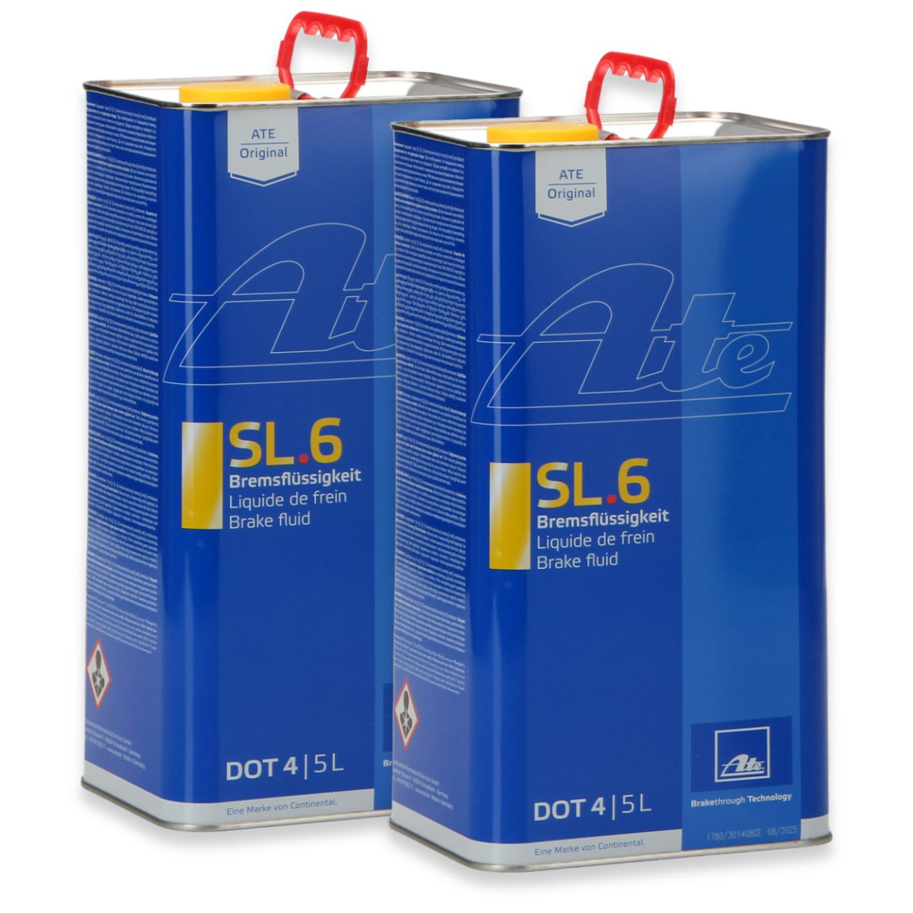 10L 10 Liter ATE 03.9901-6403.2 706403 Bremsfl&uuml;ssigkeit Brake Fluid SL 6 DOT 4
