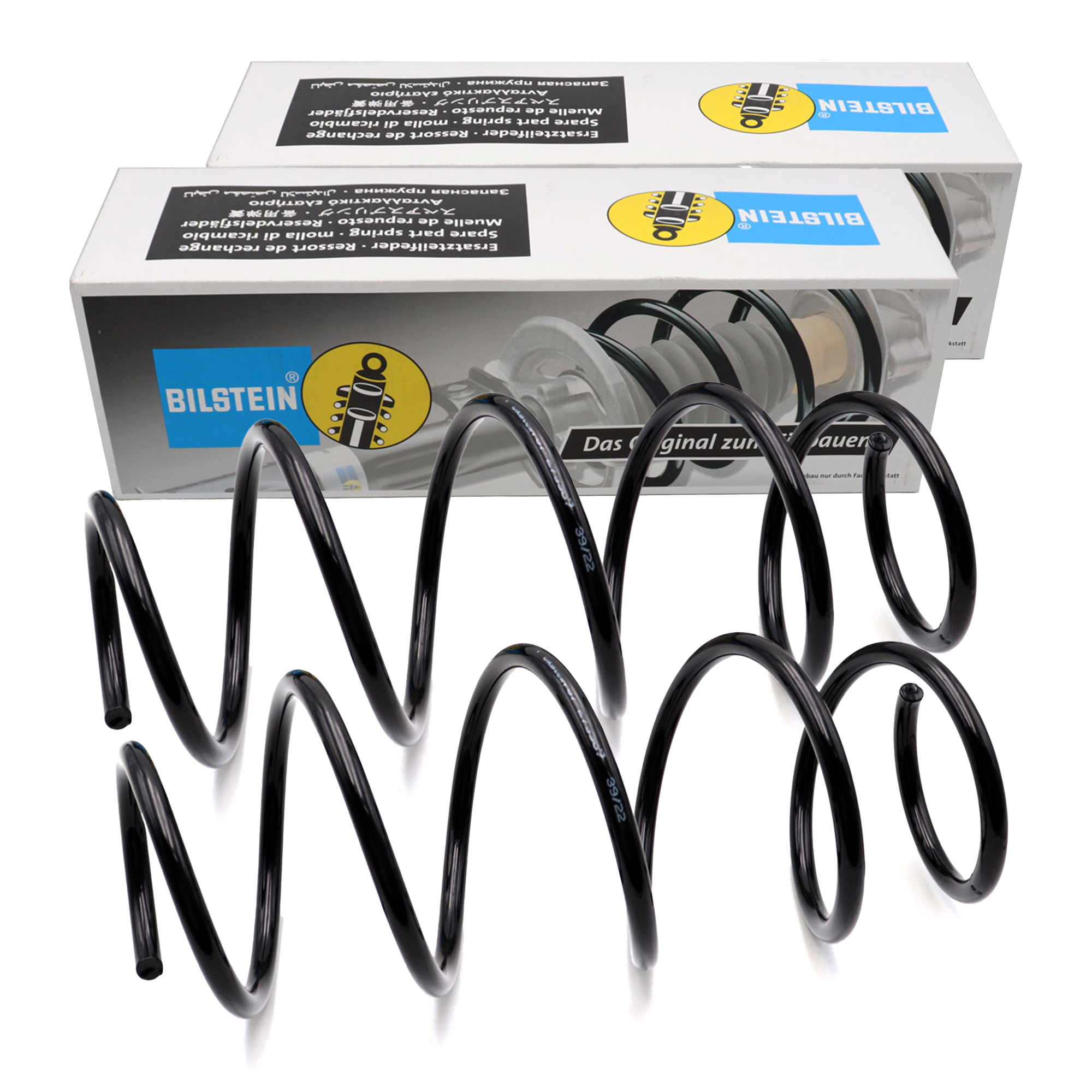 2x BILSTEIN 37-279967 B3 Fahrwerksfeder f&uuml;r MERCEDES E-Klasse W212 S212 vorne 2123211304