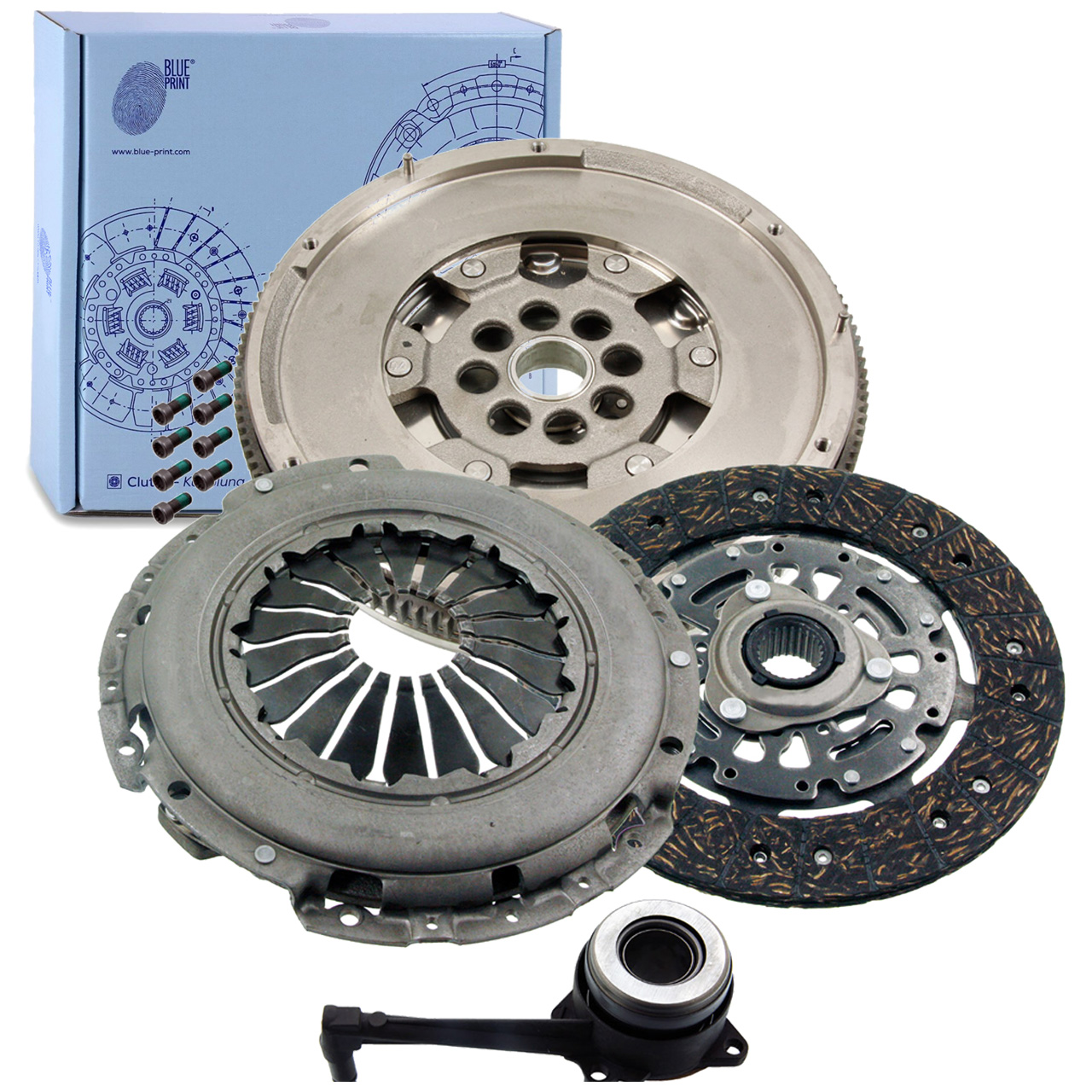 BLUE PRINT Clutch Kit + Release Bearing for VW Transporter Multivan California T5 2.5 TDI