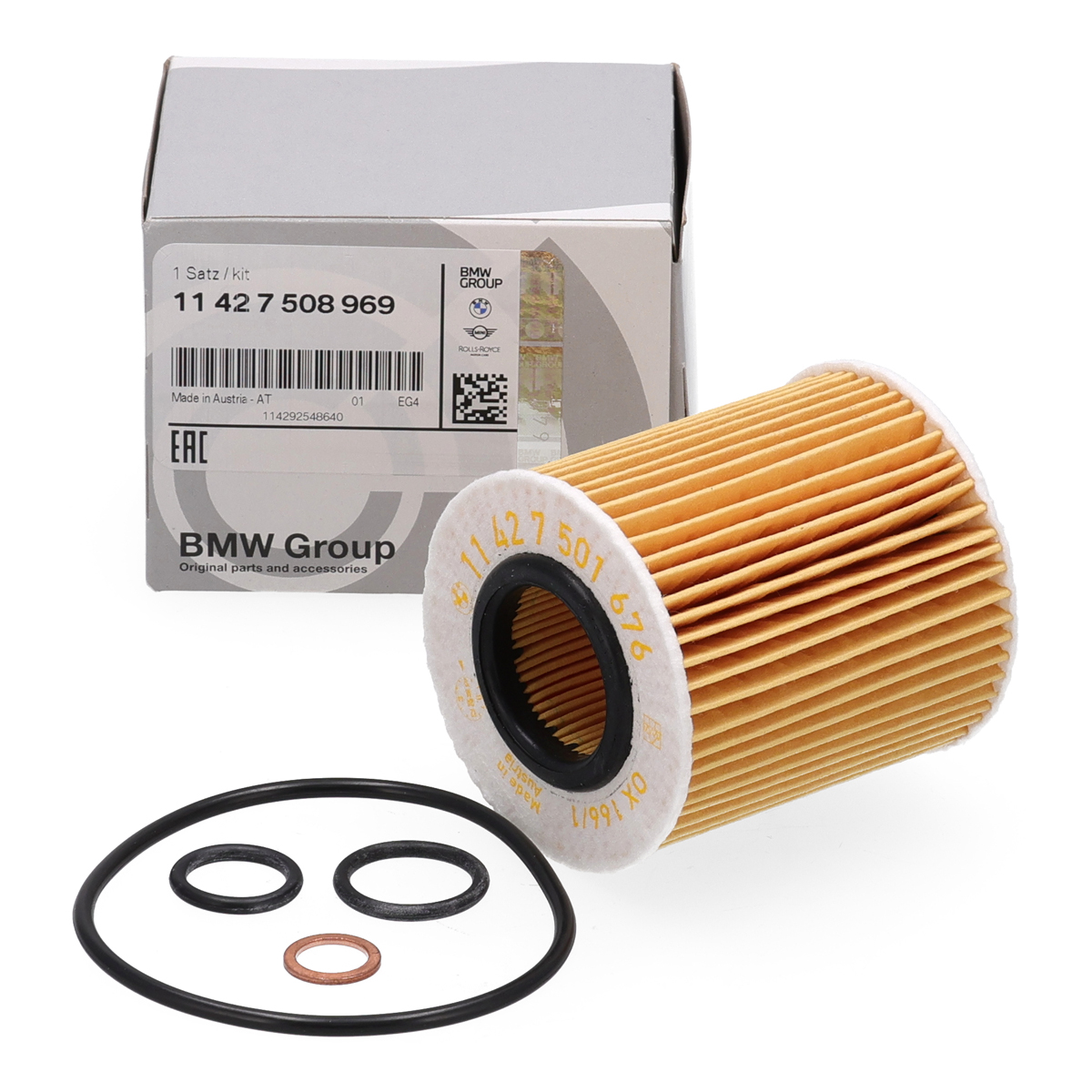 ORIGINAL BMW &Ouml;lfilter 1er E81-88 3er E46 E90-93 5er E60/61 Z4 E85 N43/45/46 11427508969