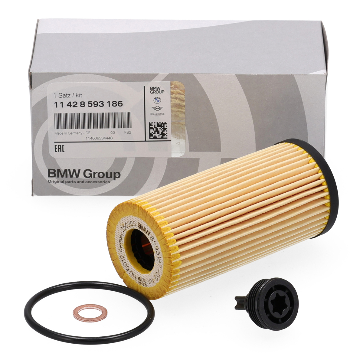 ORIGINAL BMW MINI &Ouml;lfilter 1er F40 2er F44 F45/46 X1 F48 F55/56/57 F54 F60 11428593186