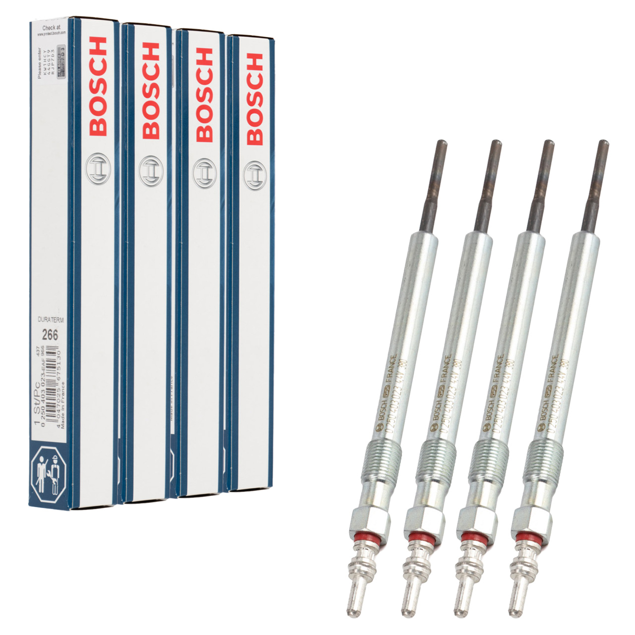 4x BOSCH 0250403023 Glühkerze für OPEL Astra J K Insignia A B Mokka/10 Zafira C 1.6 CDTi