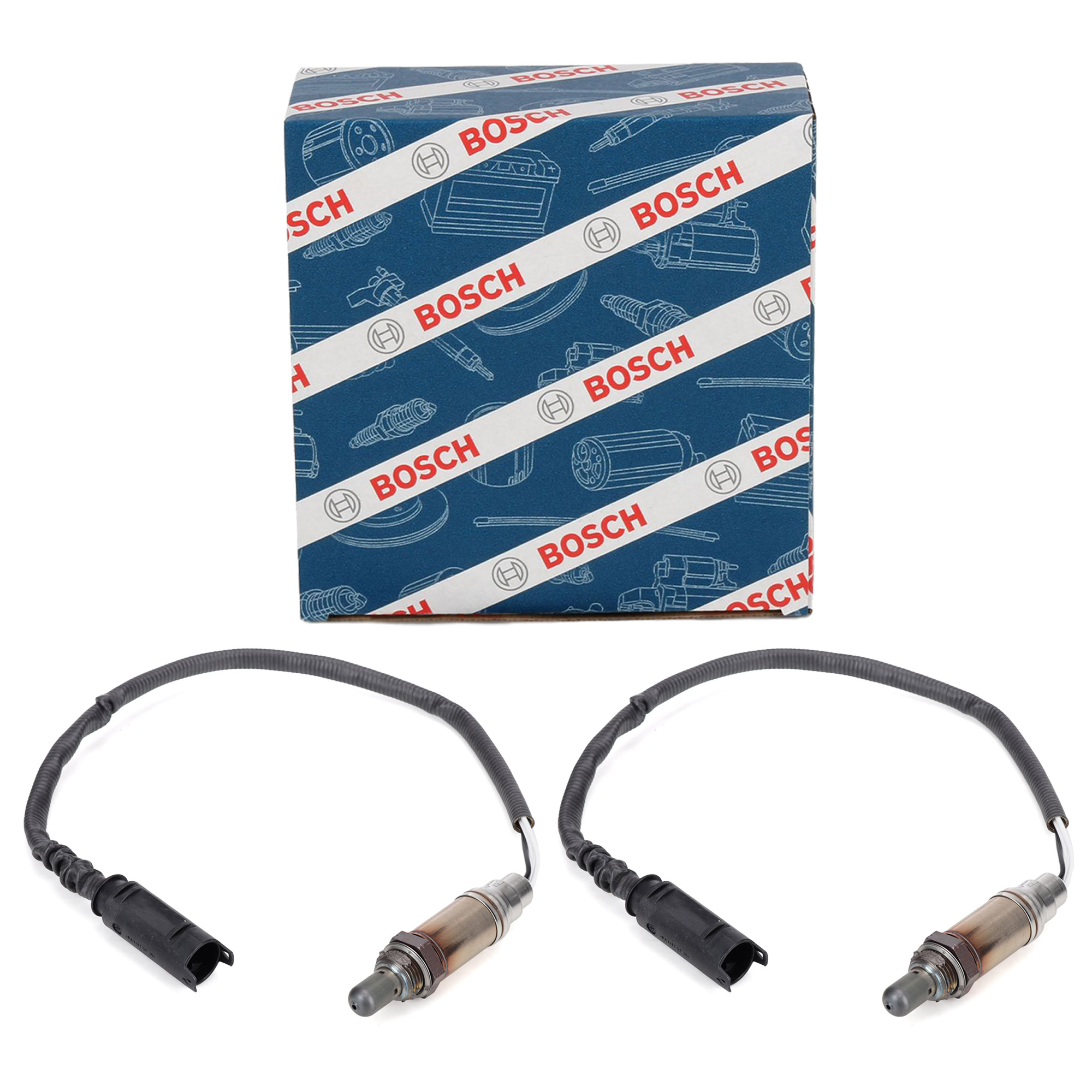 2x BOSCH Aftermarket Lambda Sensor for BMW 5 Series E39 523-540i, M5; 7 Series E38; 8 Series E31 M52, M62, S62