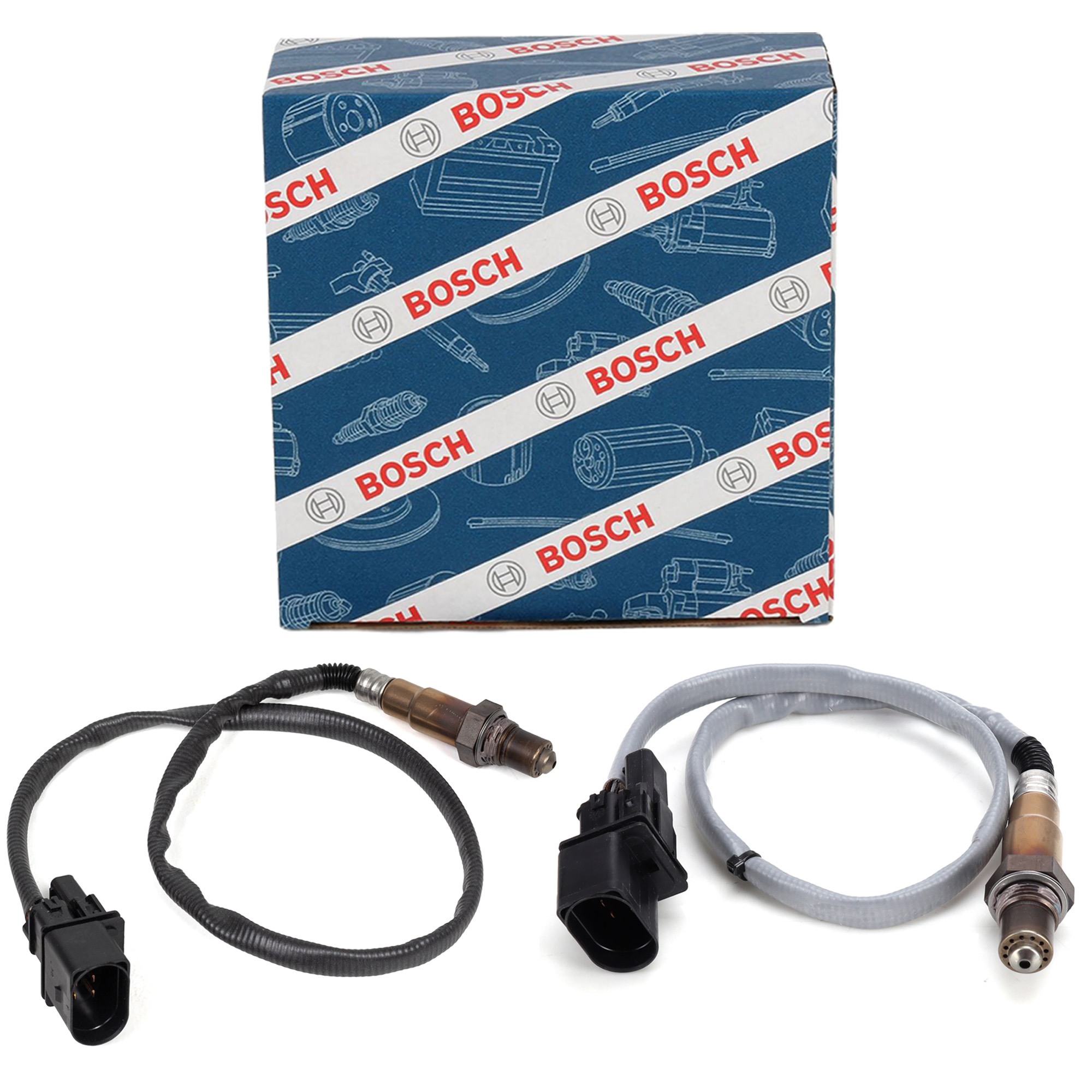 2x BOSCH VOR Kat Lambdasonde f&uuml;r BMW 5er E60 E61 545i 6er E63 E64 645Ci 7er 735-760i