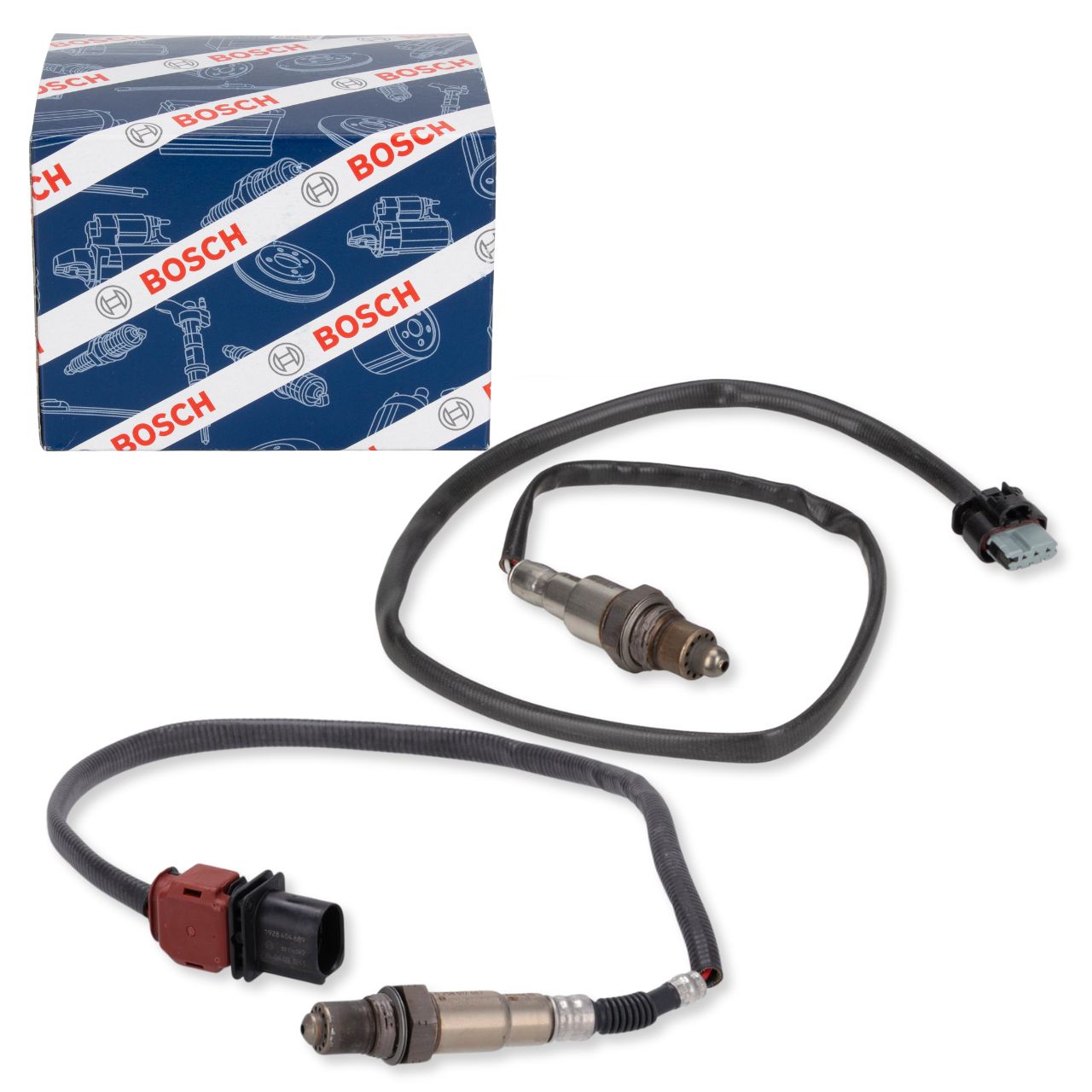 2x BOSCH VOR+NACH Kat Lambdasonde für FORD Focus 3 C-Max 2 Tourneo Connect V408 EcoBoost