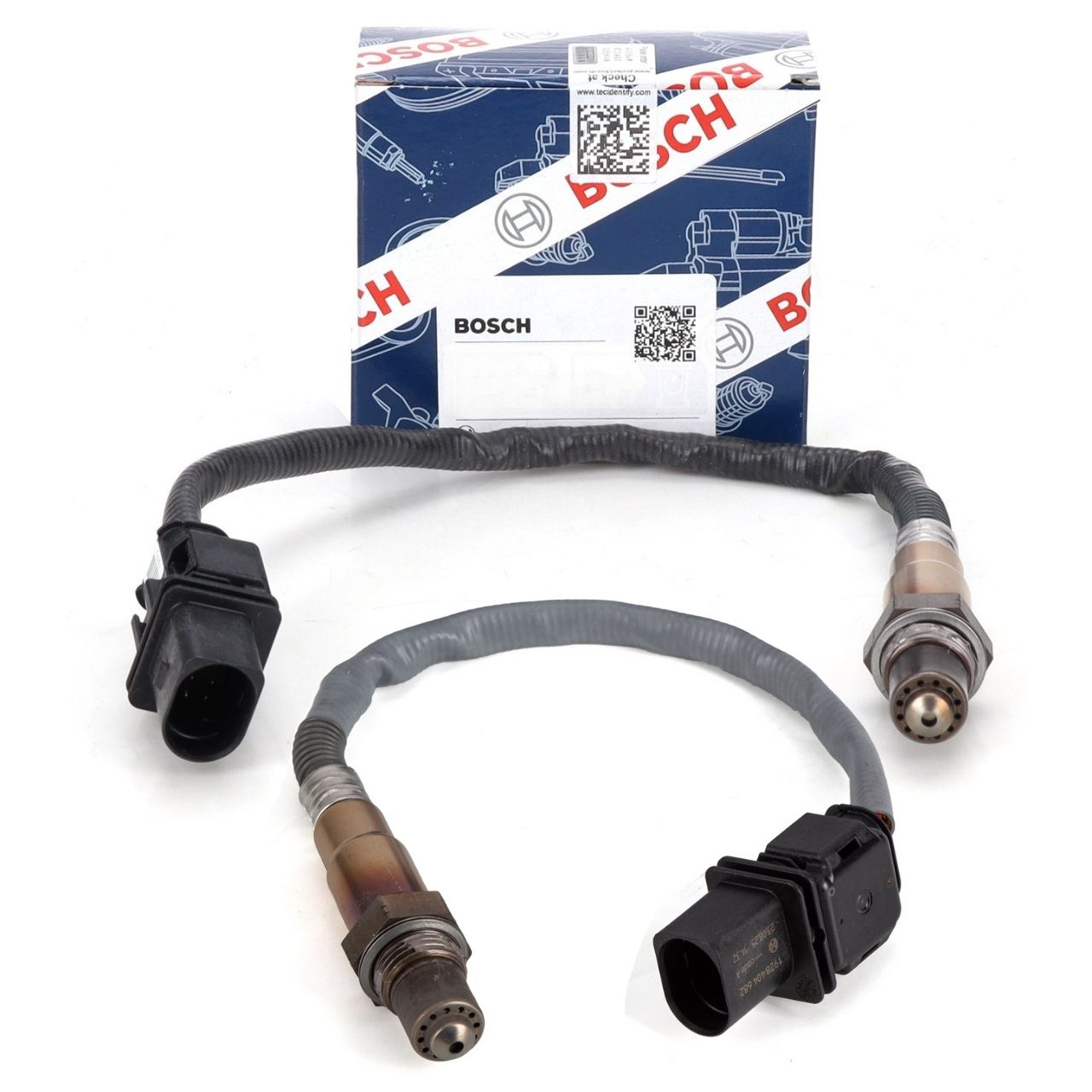 2x BOSCH VOR Kat Lambdasonde f&uuml;r BMW 1er E87 130i 3er E90 E91 5er E60 E61 7er E65-67 N52