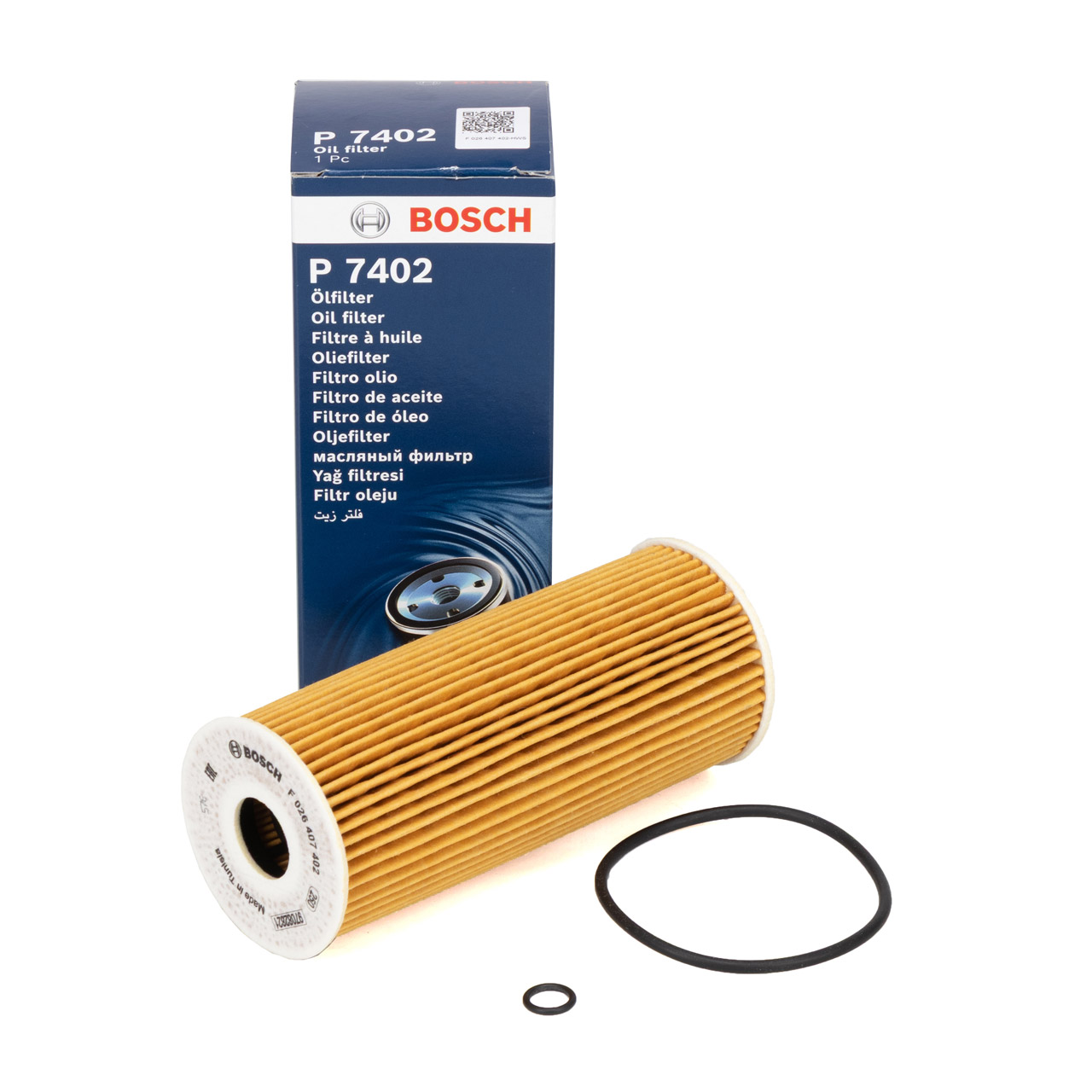 BOSCH F026407402 Oil Filter Engine Oil Filter for VW Golf 4, AUDI A4 B5 1.9/2.0/2.5 TDI 074115562