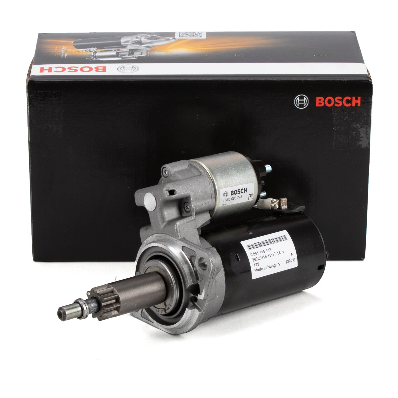 BOSCH 1986S00778 Anlasser Starter 12V 1,7kW f&uuml;r PORSCHE 964 993 996 997 99660410701