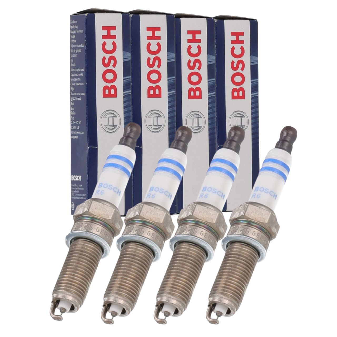 4x BOSCH 0242140515 Z&uuml;ndkerze f&uuml;r HYUNDAI Veloster FS KIA Cee'D JD 1.6 GT Optima 2.0 T-GDi