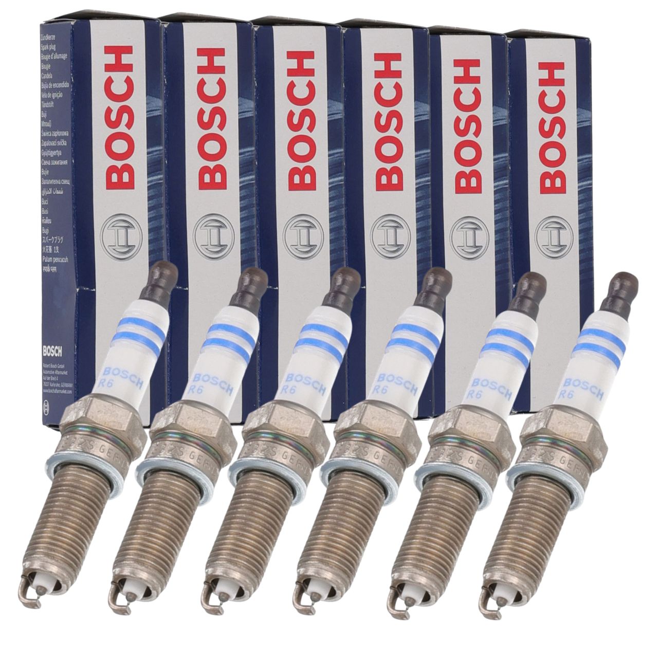 6x BOSCH 0242140515 Spark Plug for MERCEDES W203, W204, W211, W212, M272, SMART 450, M160