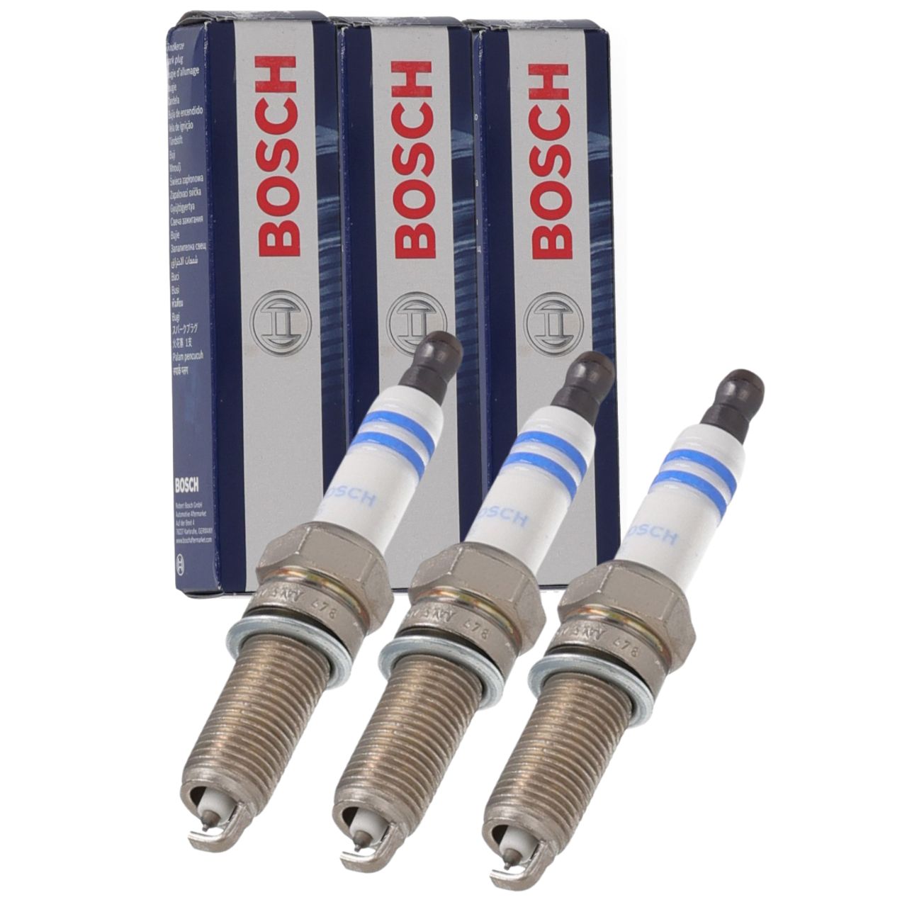 3x BOSCH 0242135554 Z&uuml;ndkerze f&uuml;r HYUNDAI i10 2 3 KIA PICANTO 2 3 1.0 62-82 PS